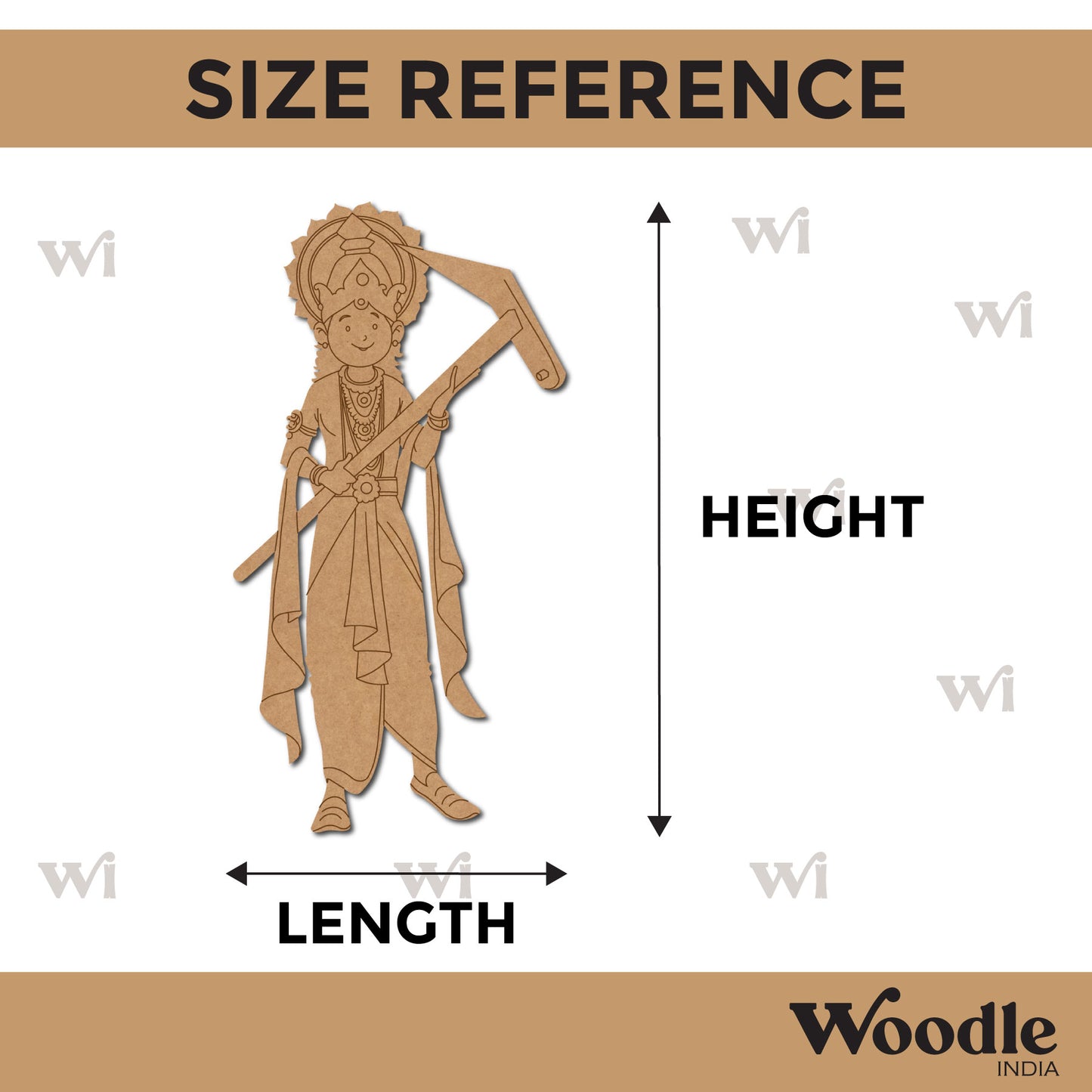 Indian Royal King Pre Marked MDF Design 9
