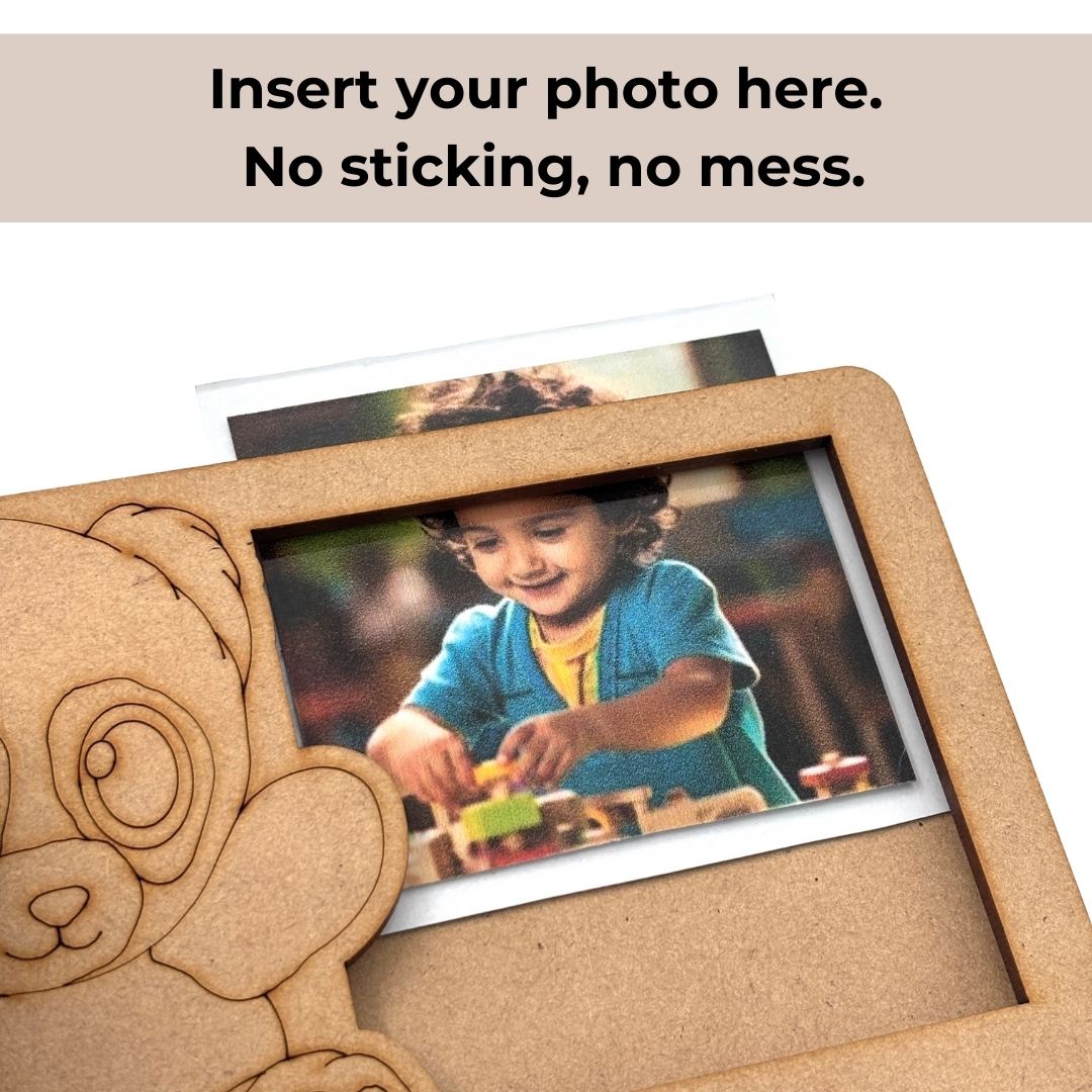 Lion Three Layered Photo Frame MDF Design 1