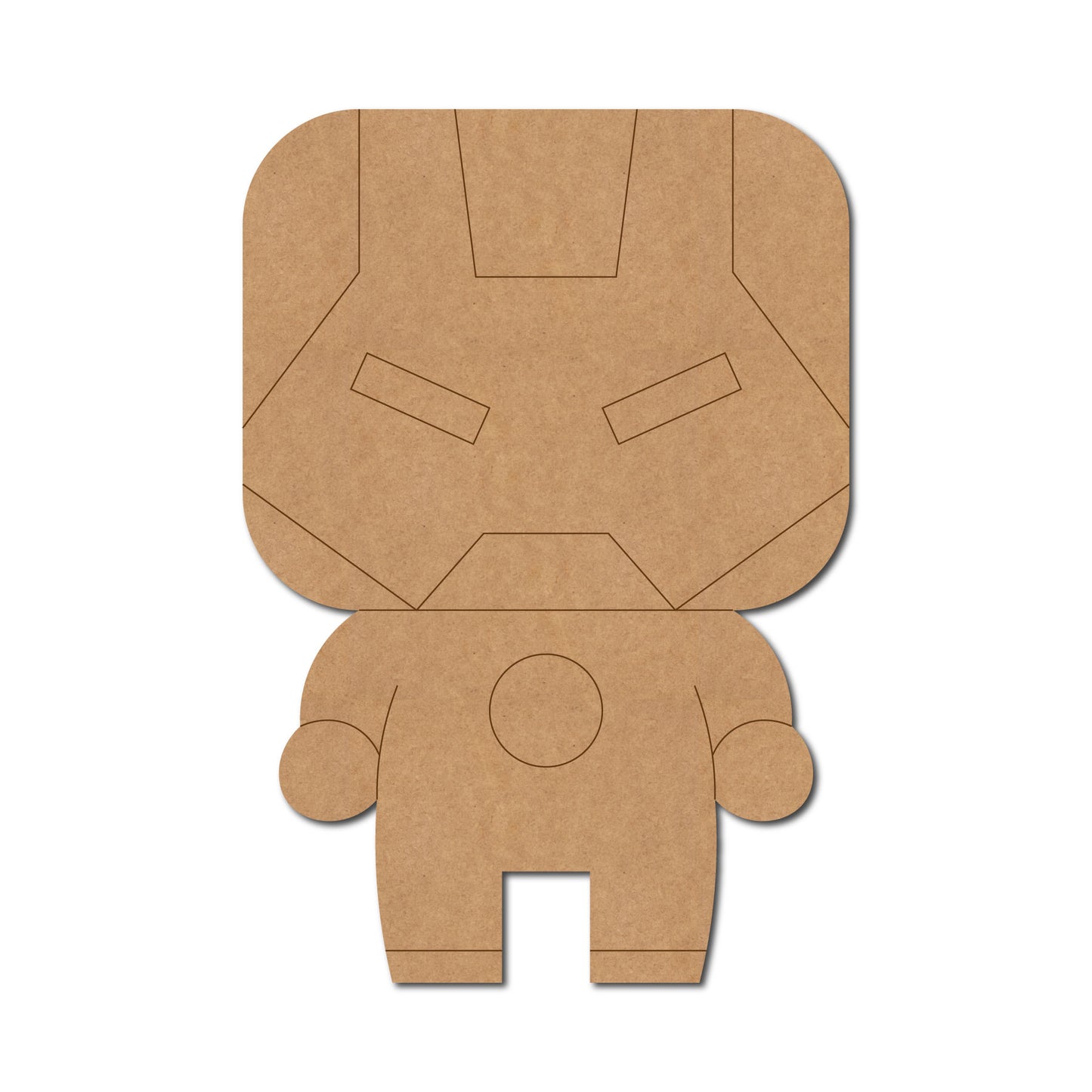 Iron Man Cartoon Pre Marked MDF Design 1