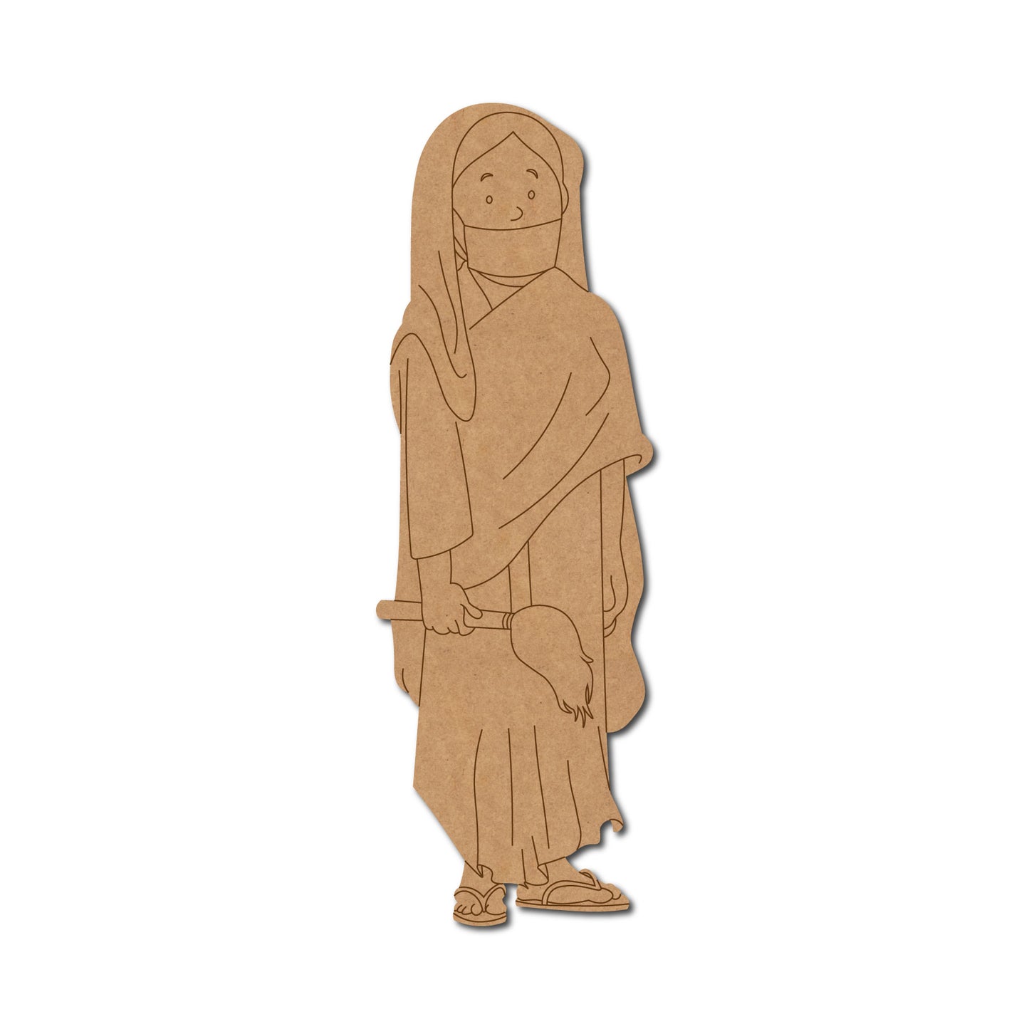 Jain Woman Pre Marked MDF Design 1