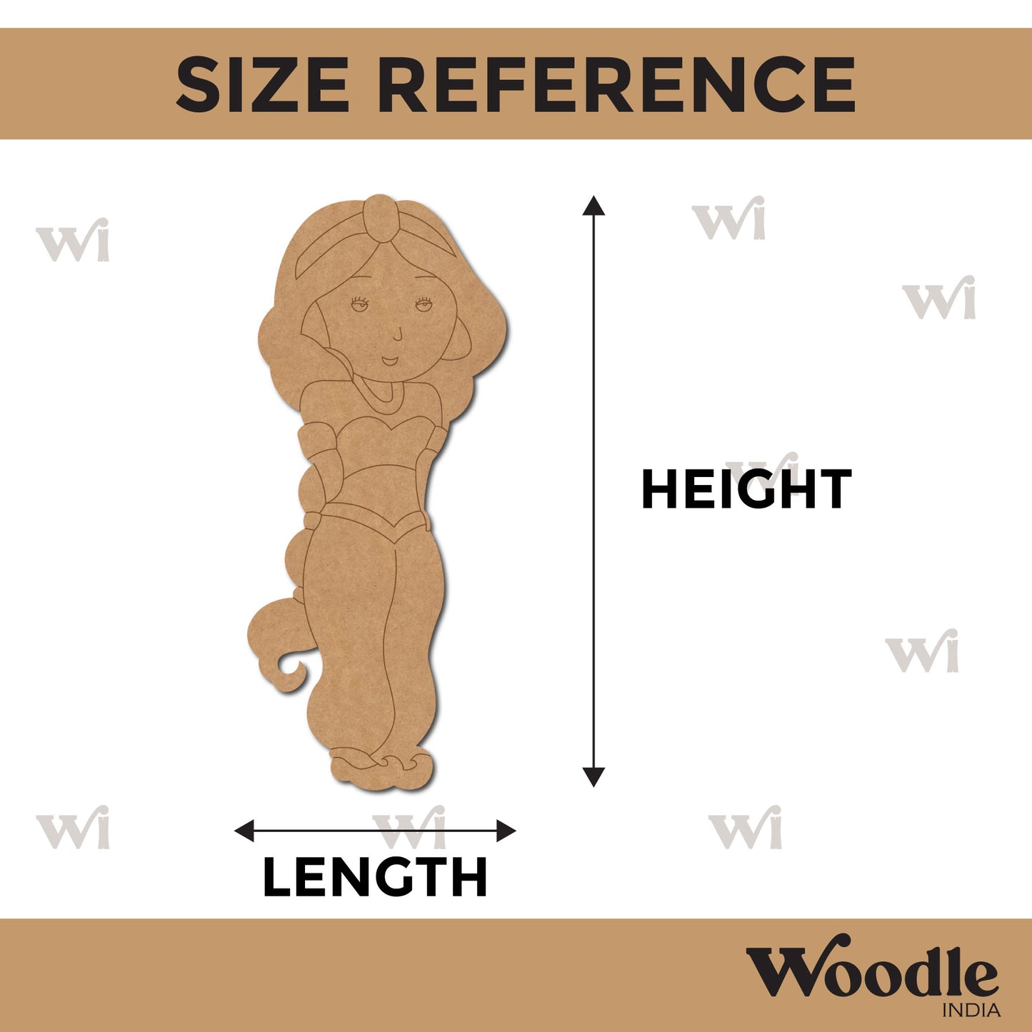 Jasmine Aladdin Pre Marked MDF Design 1