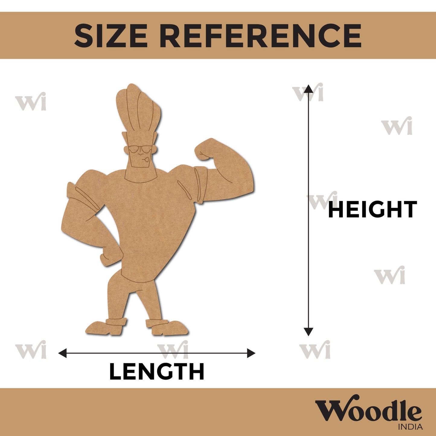 Johnny Bravo Pre Marked MDF Design 1
