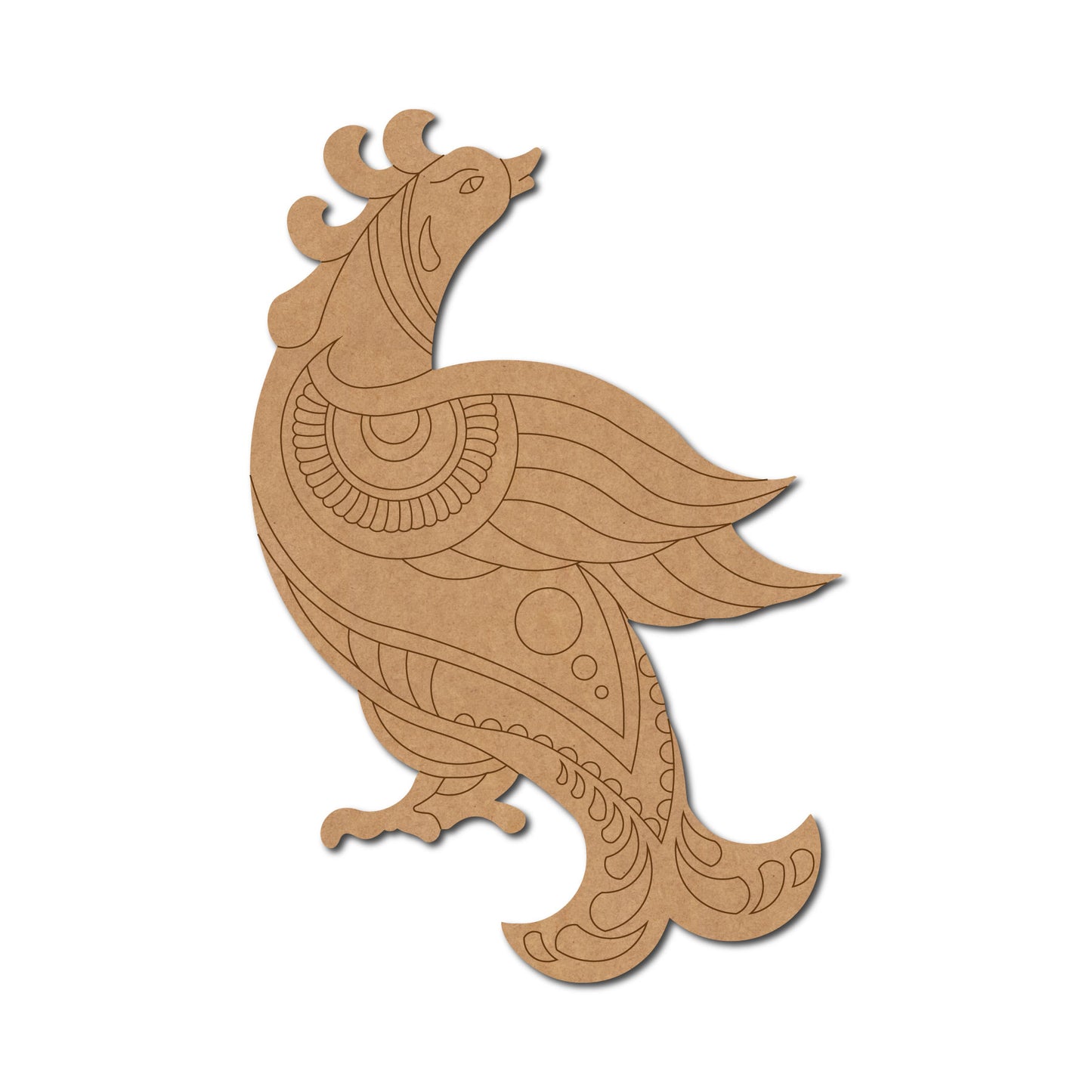 Kalamkari Bird Pre Marked MDF Design 1