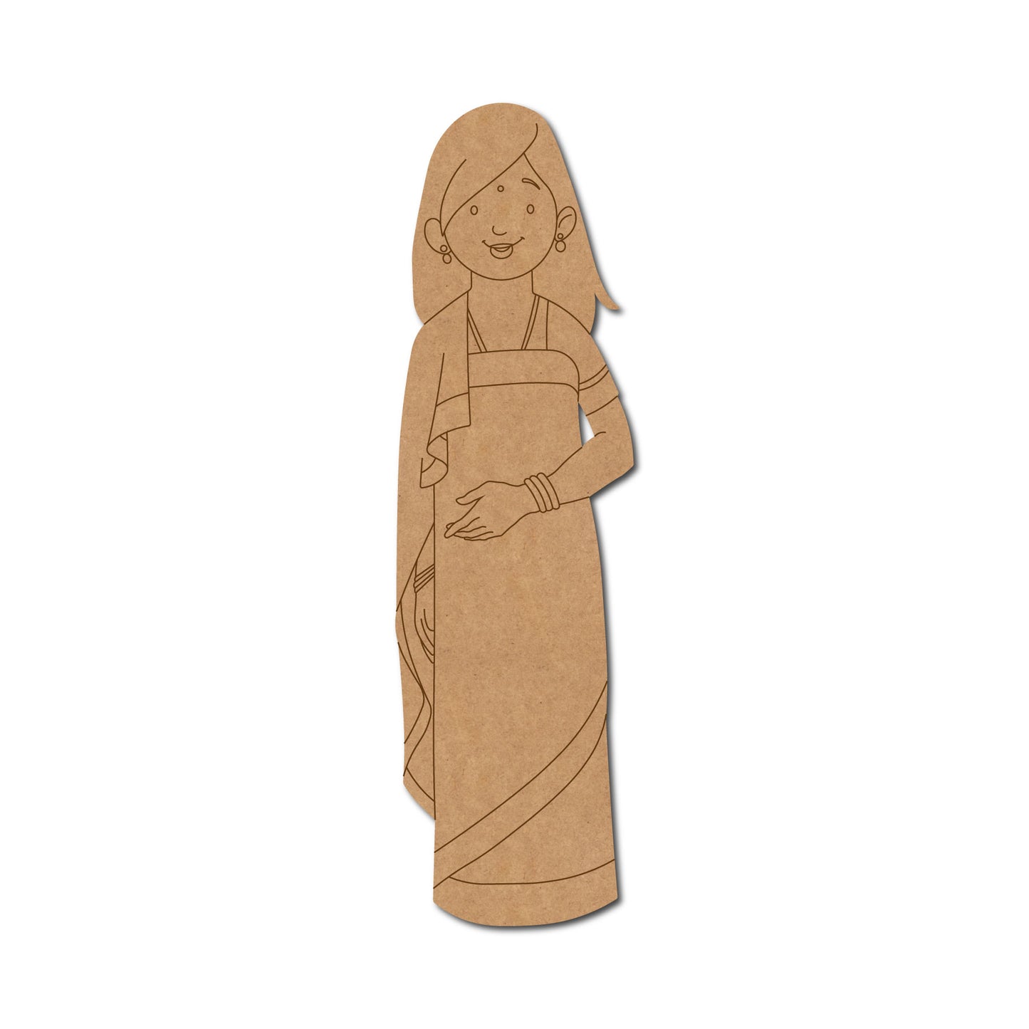 Karnataka Woman Pre Marked MDF Design 1