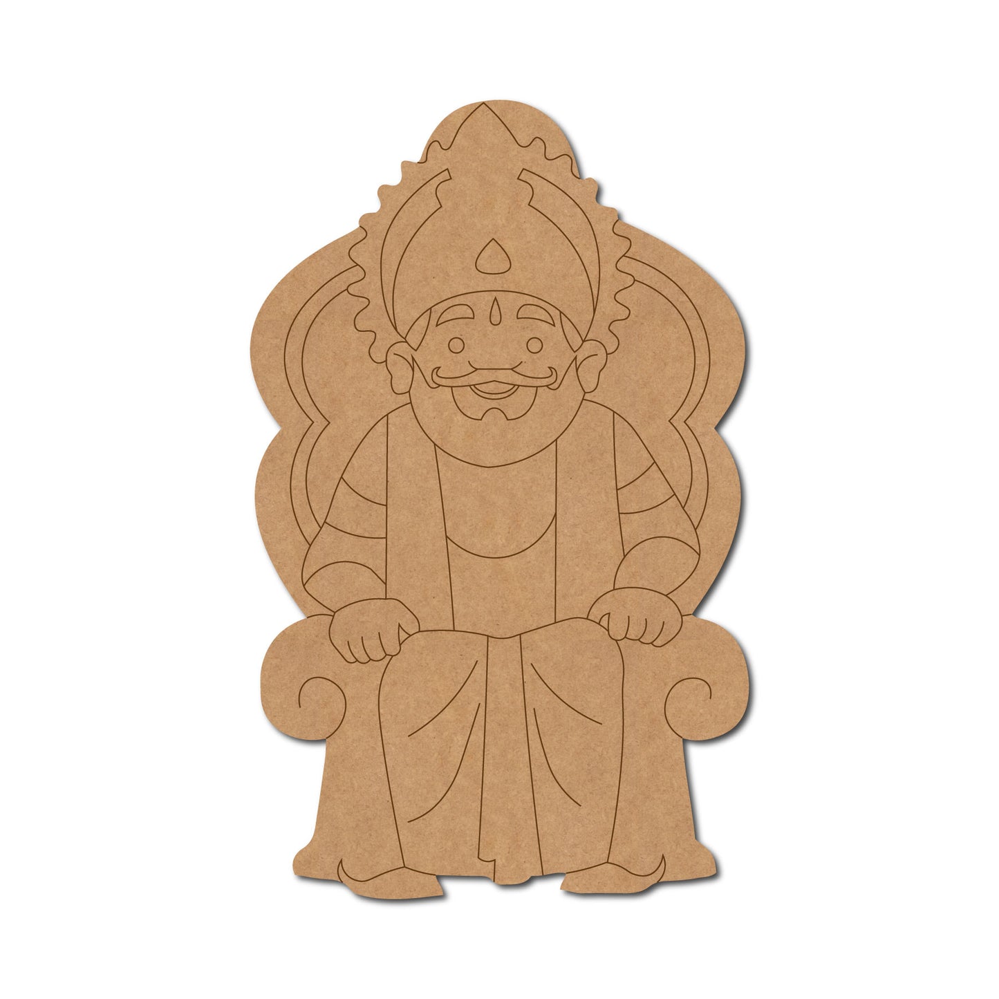 King Dashrath Pre Marked MDF Design 1