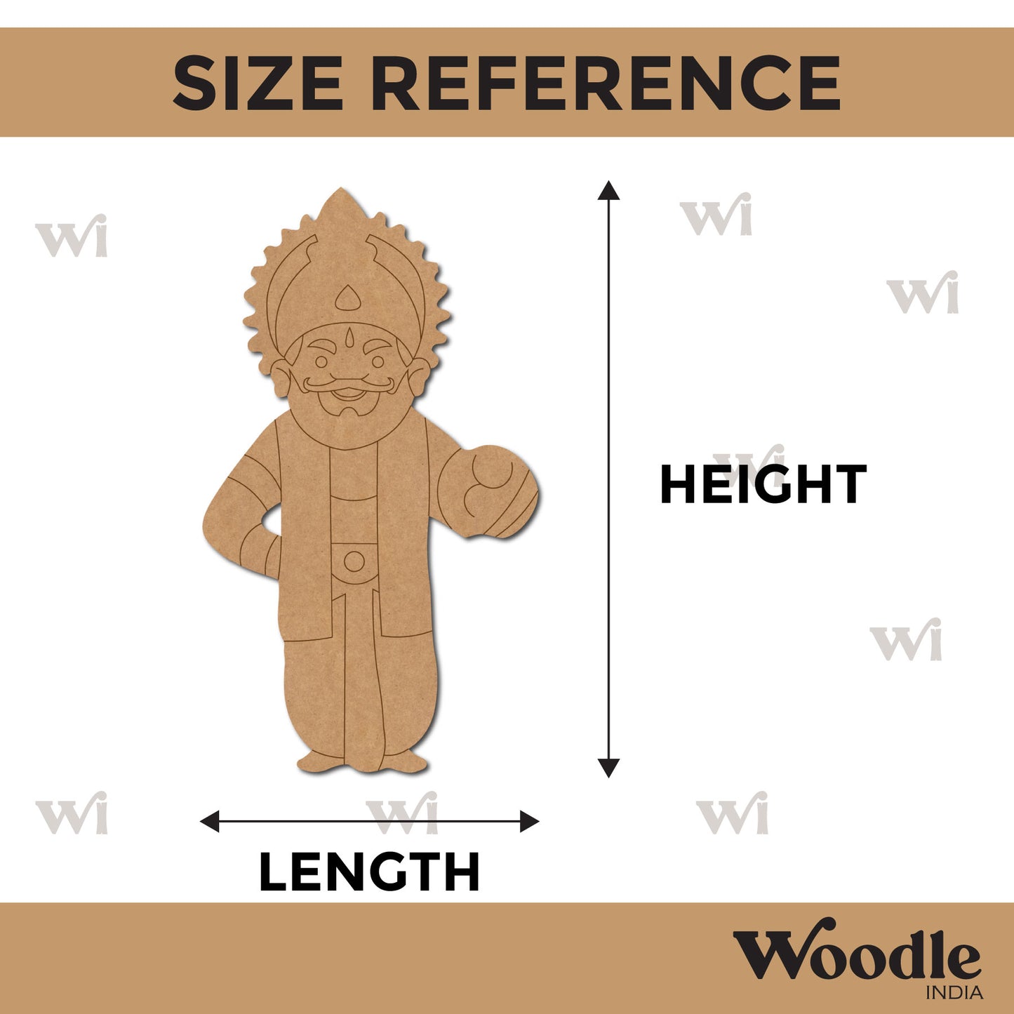 King Dashrath Pre Marked MDF Design 3