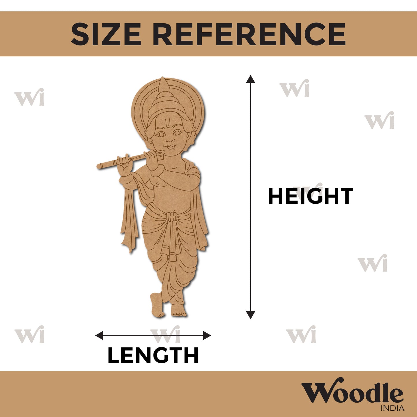 Krishna Ji Pre Marked MDF Design 56