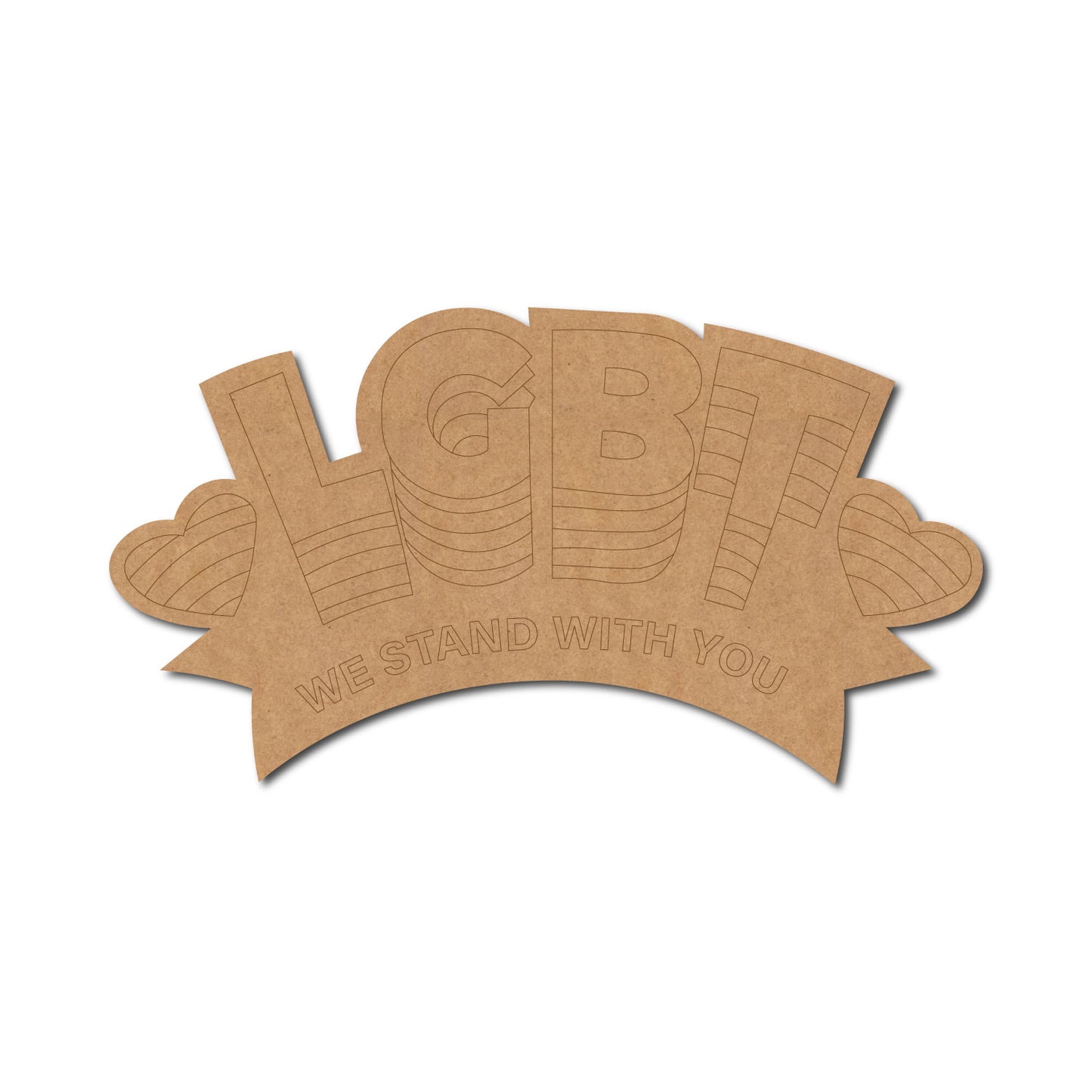 LGBTQ+ Pre Marked Base MDF Design 1