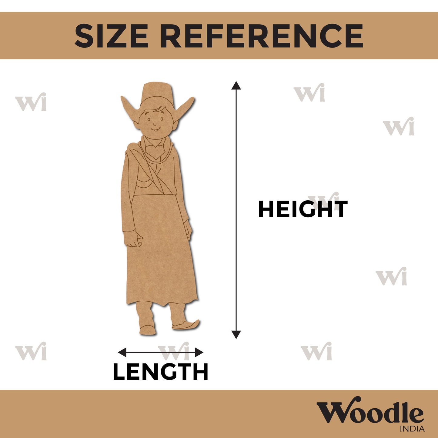 Ladakh Man Pre Marked MDF Design 1
