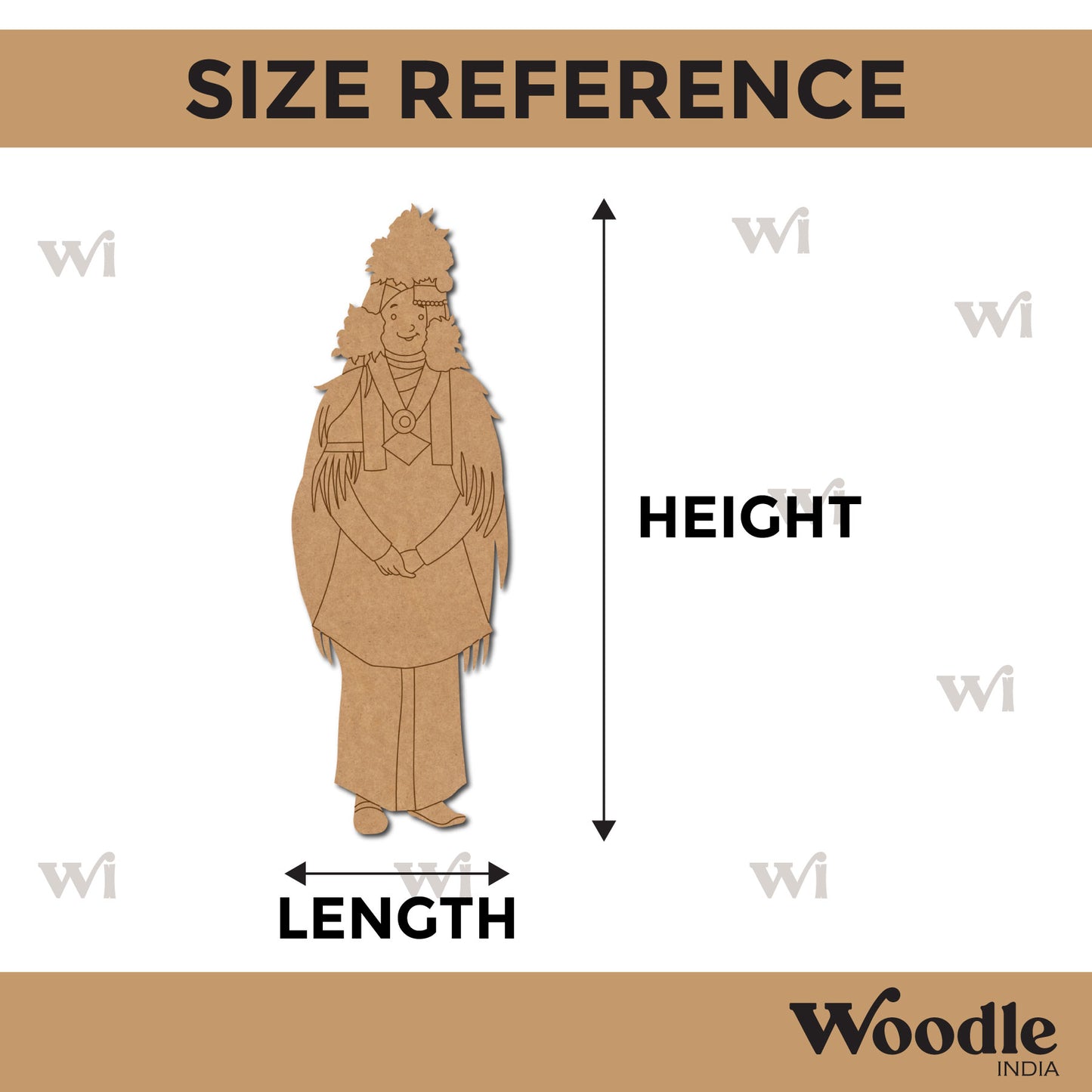 Ladakh Woman Pre Marked MDF Design 2