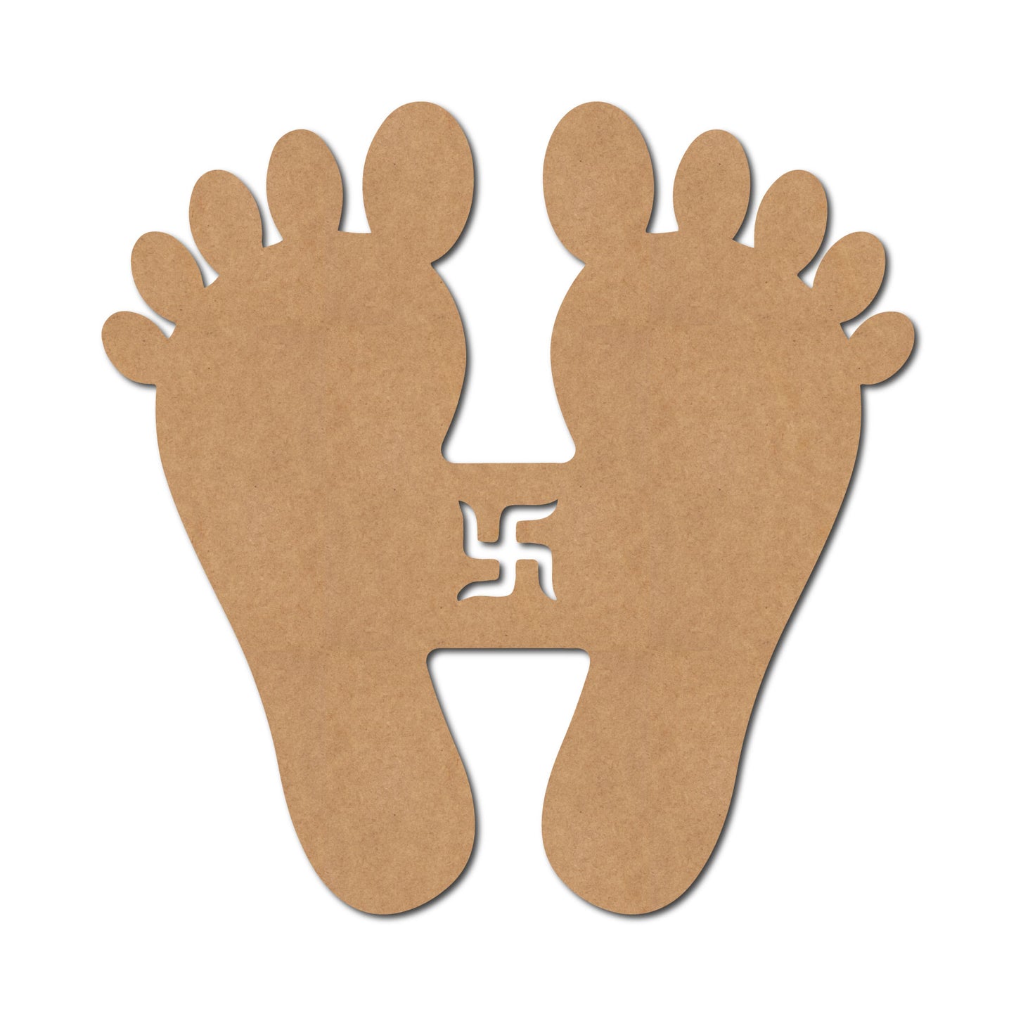 Lakshmi Paul Feet Cutout MDF Design 3