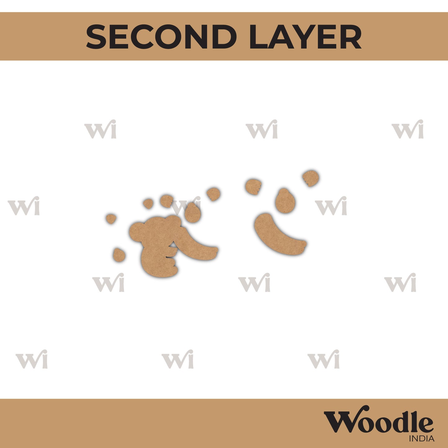 Panda Nameplate MDF Design 1