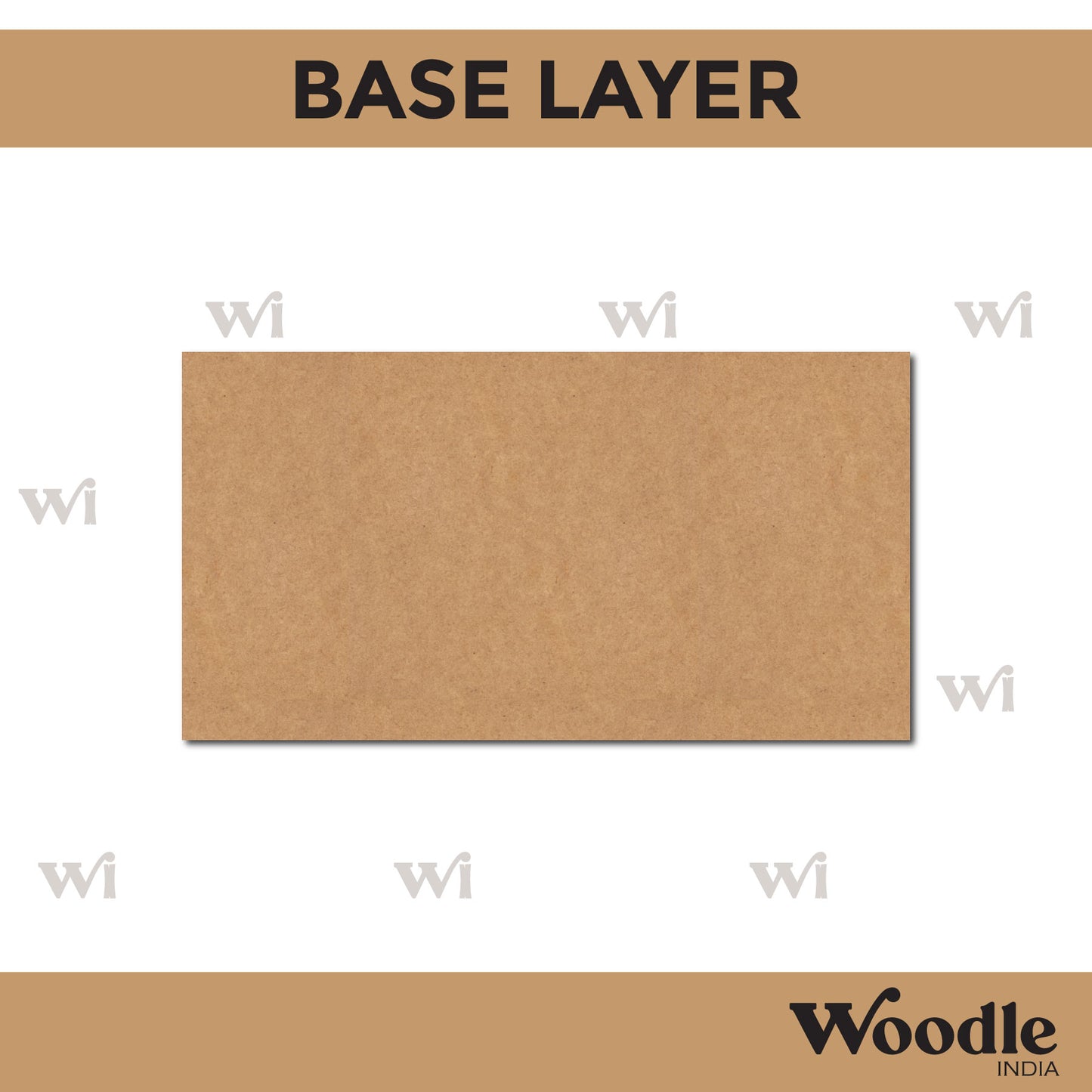 Flower leaves Nameplate MDF Design