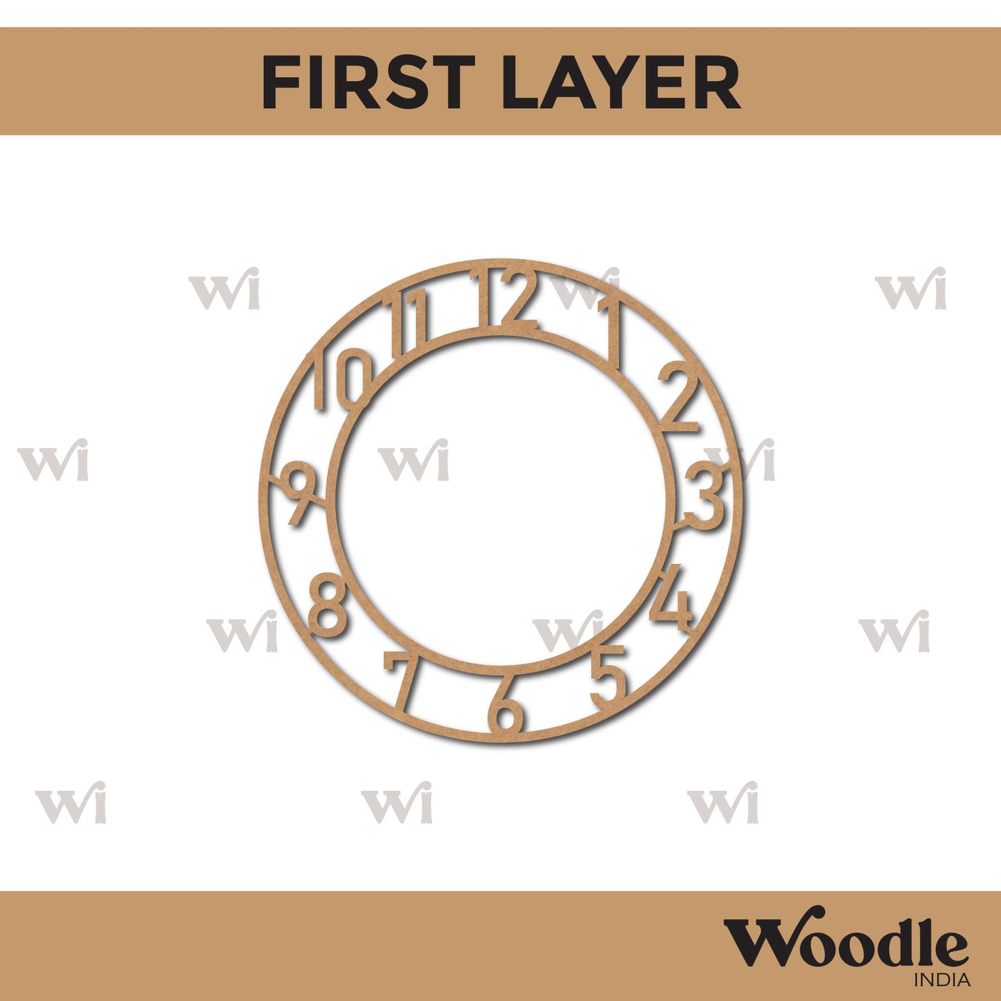 Round Clock MDF Design 2
