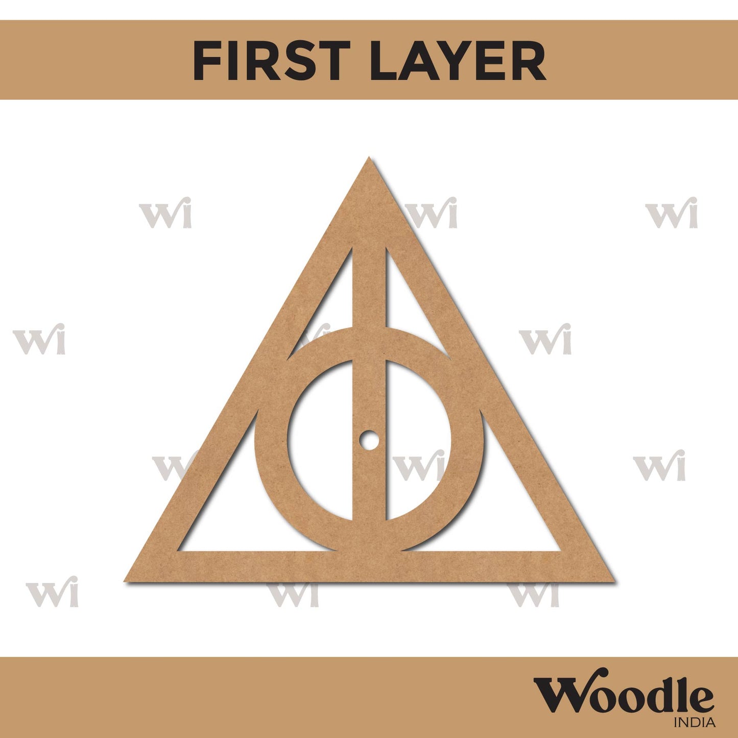 Triangle Clock MDF Design 1