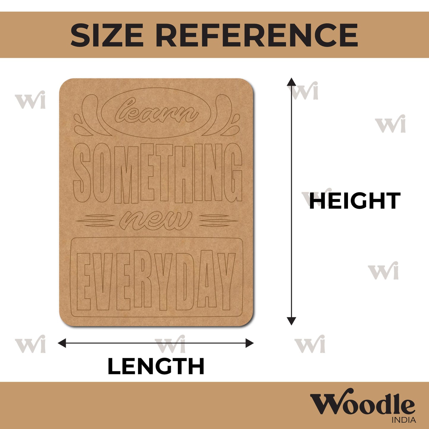 Learn Something New Everyday Pre Marked Base MDF Design 1