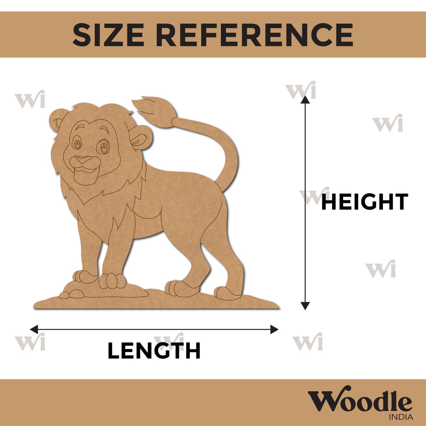 Lion Pre Marked MDF Design 4