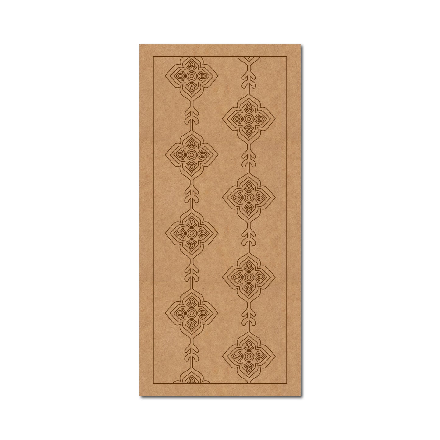 Lippan Rectangle Damask Pattern Pre Marked MDF Design 1