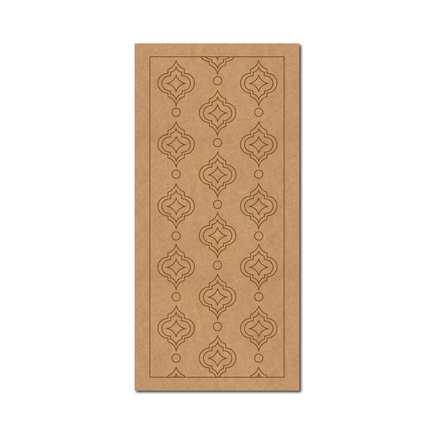 Lippan Rectangle Damask Pattern Pre Marked MDF Design 2