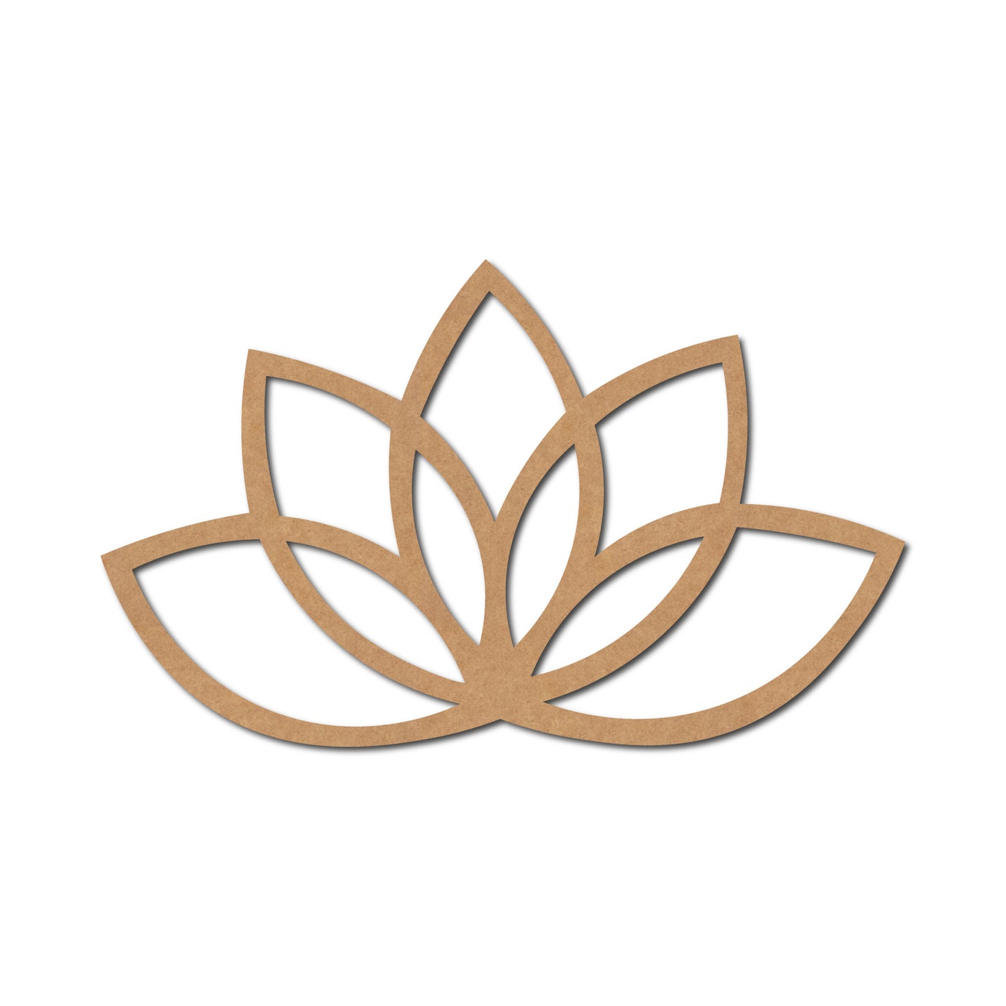 Lotus Cutout MDF Design 1