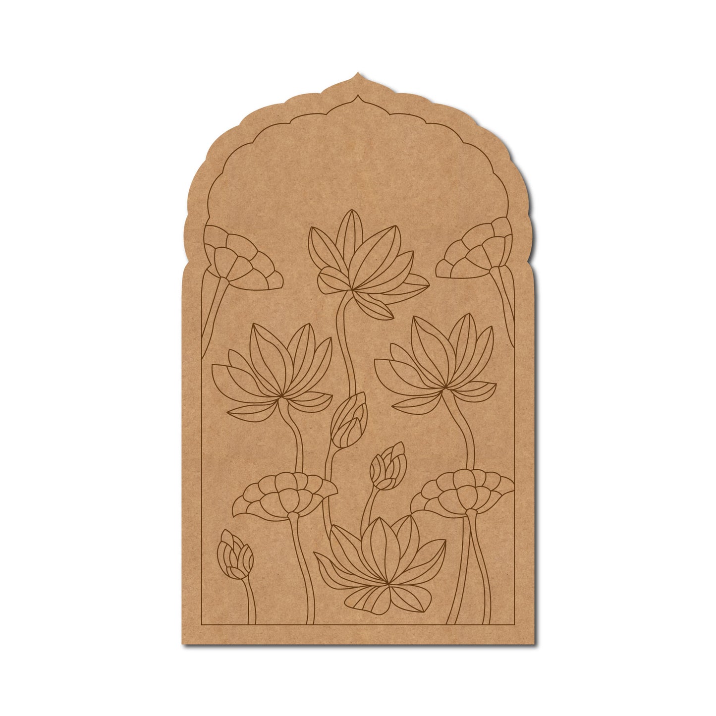 Lotus Mehrab Pre Marked MDF Design 1