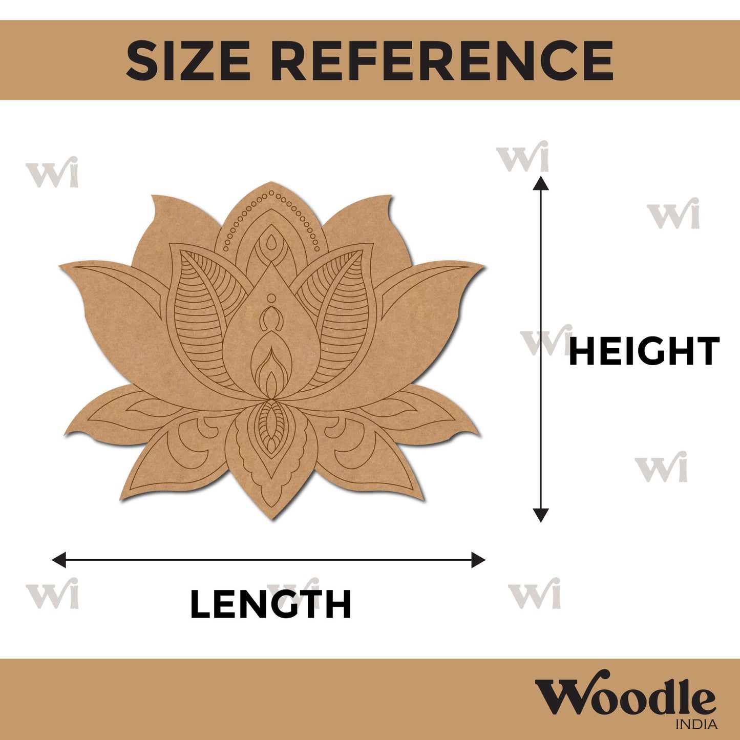 Lotus Pre Marked MDF Design 4