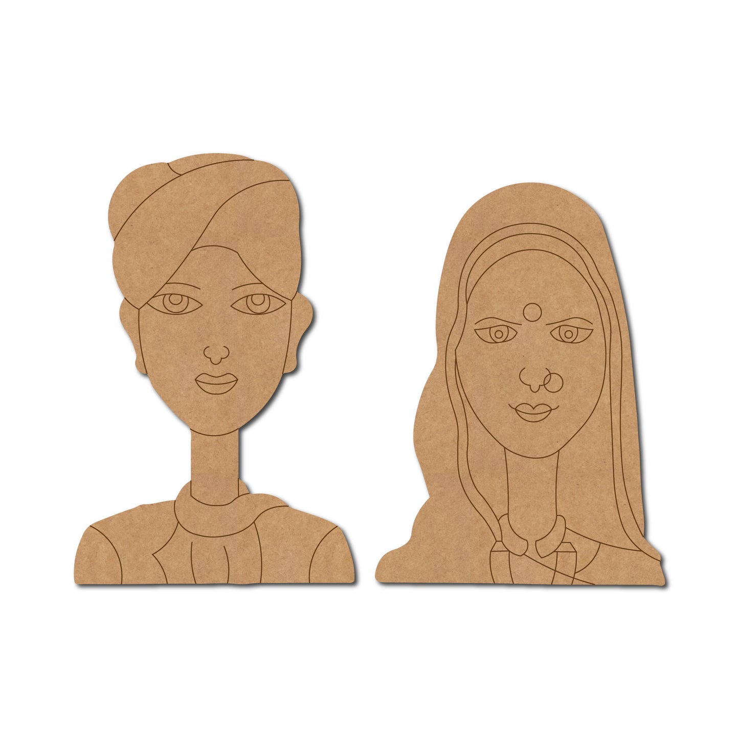 Madhya Pradesh Couple Set Pre Marked MDF Design 1