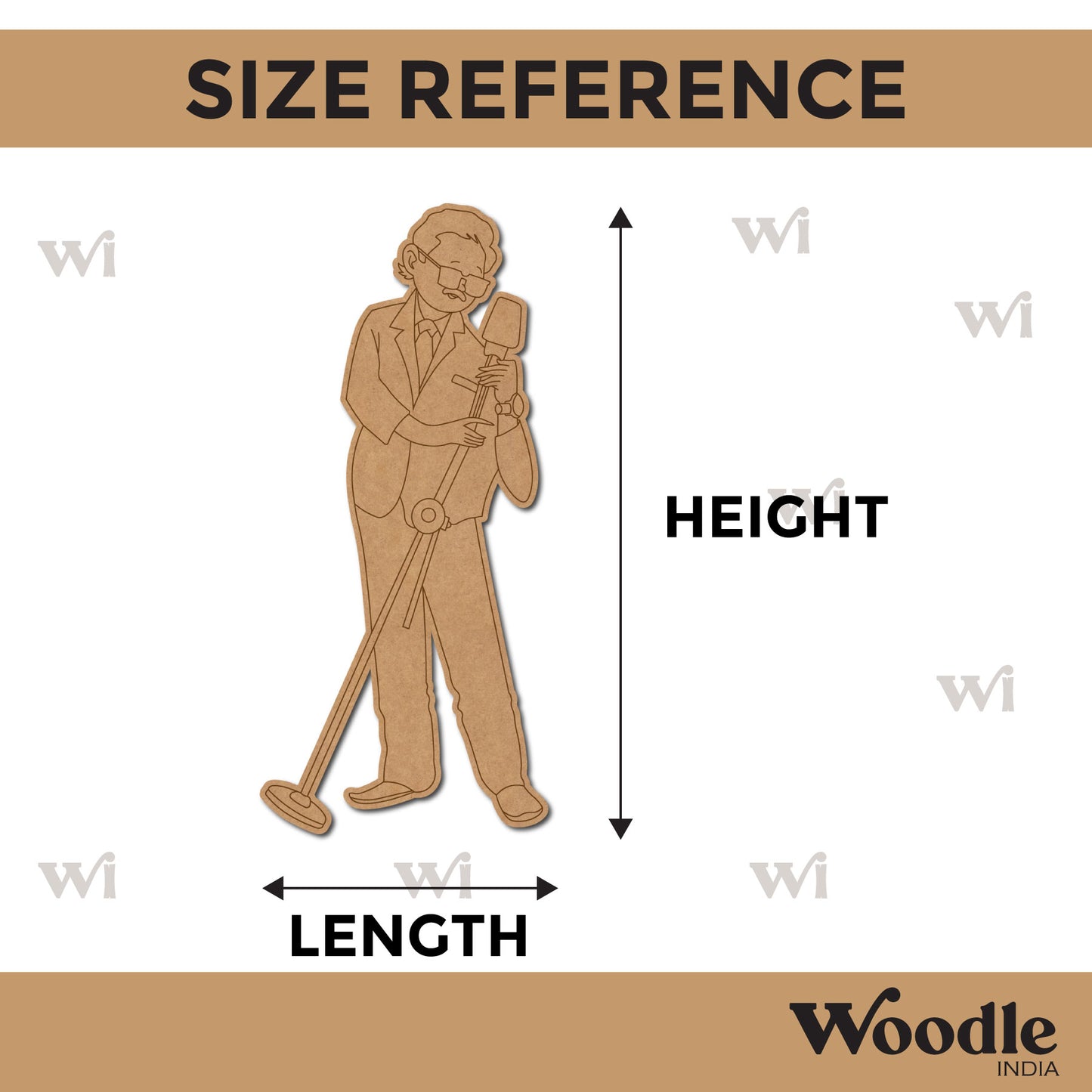 Man Singer Pre Marked MDF Design 1