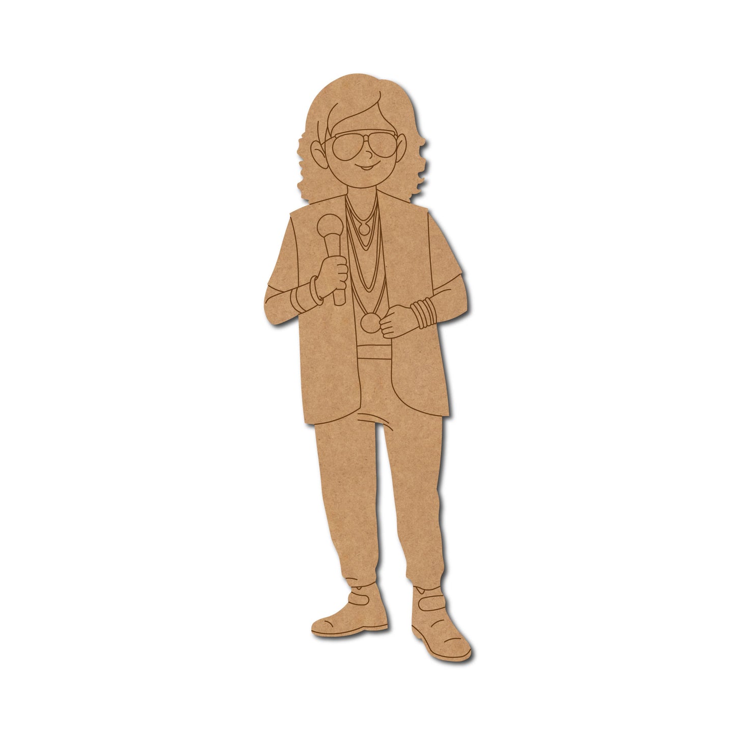 Man Singer Pre Marked MDF Design 3