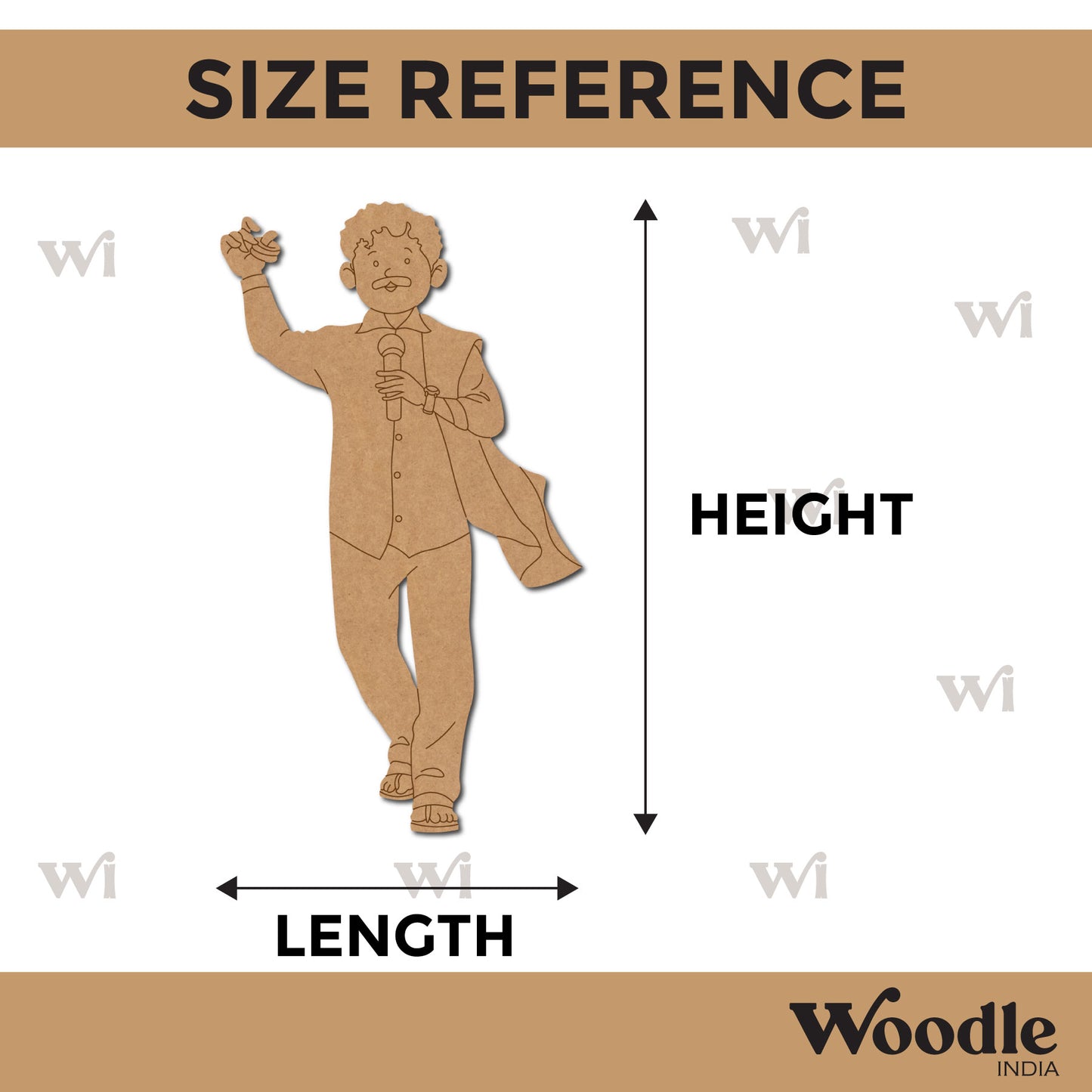 Man Singer Pre Marked MDF Design 4