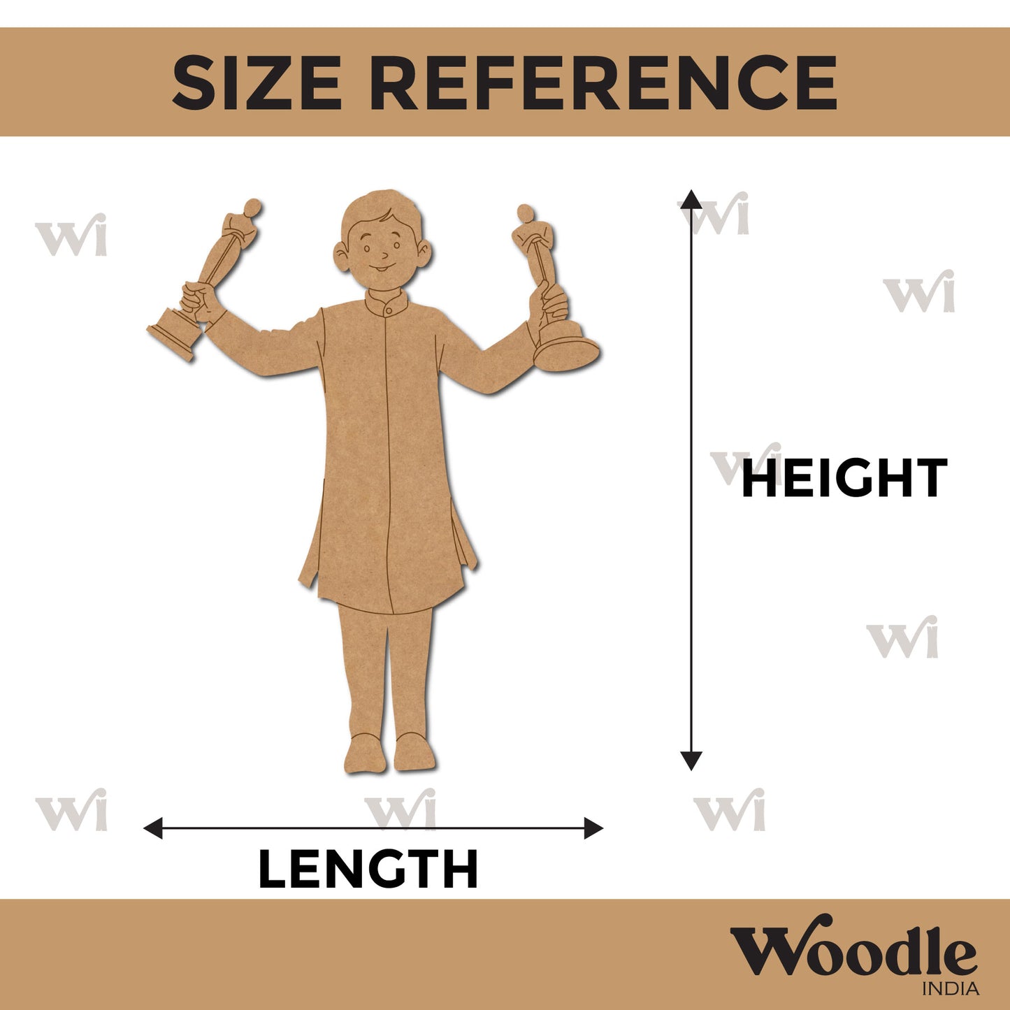 Man With Award Pre Marked MDF Design 2