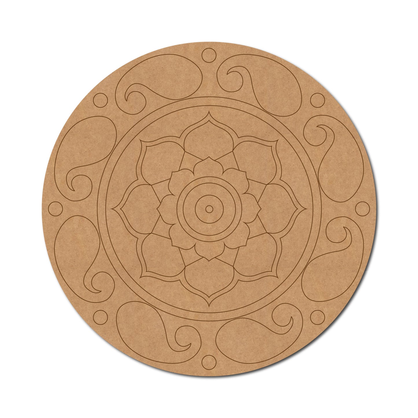 Mandala Pre Marked Round MDF Design 14