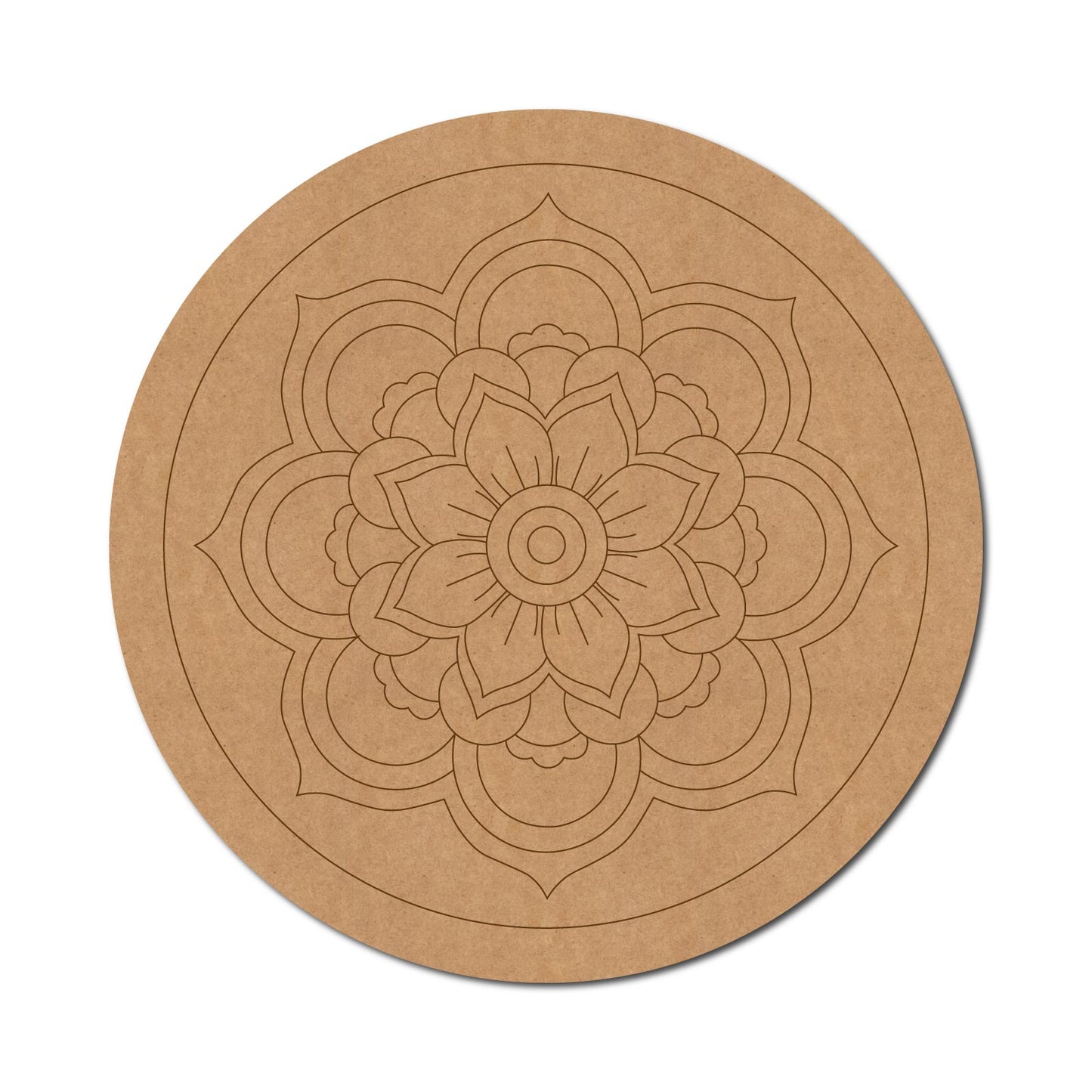 Mandala Pre Marked Round MDF Design 2