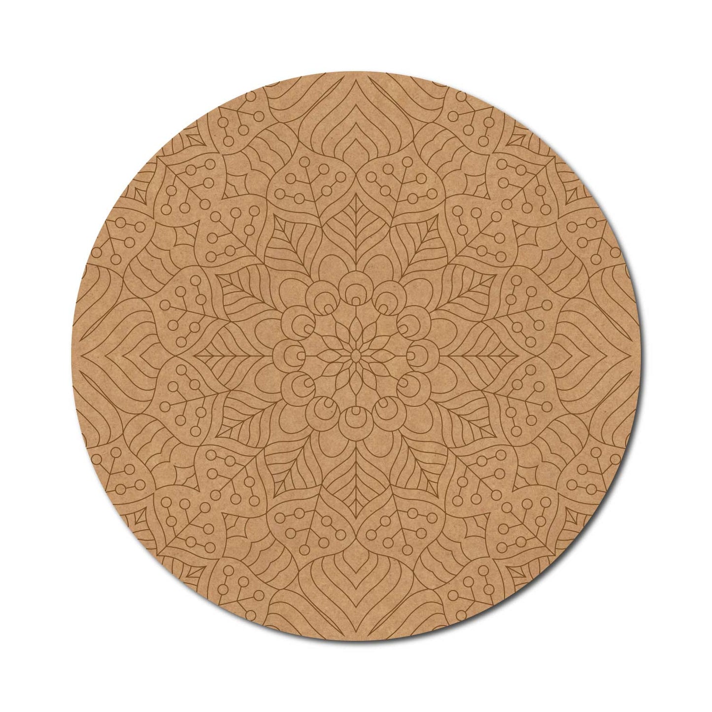 Mandala Pre Marked Round MDF Design 25