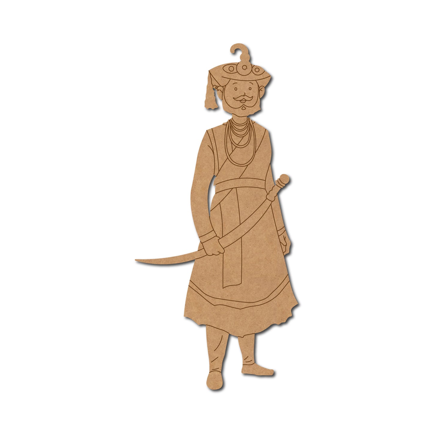 Maratha General Pre Marked MDF Design 1