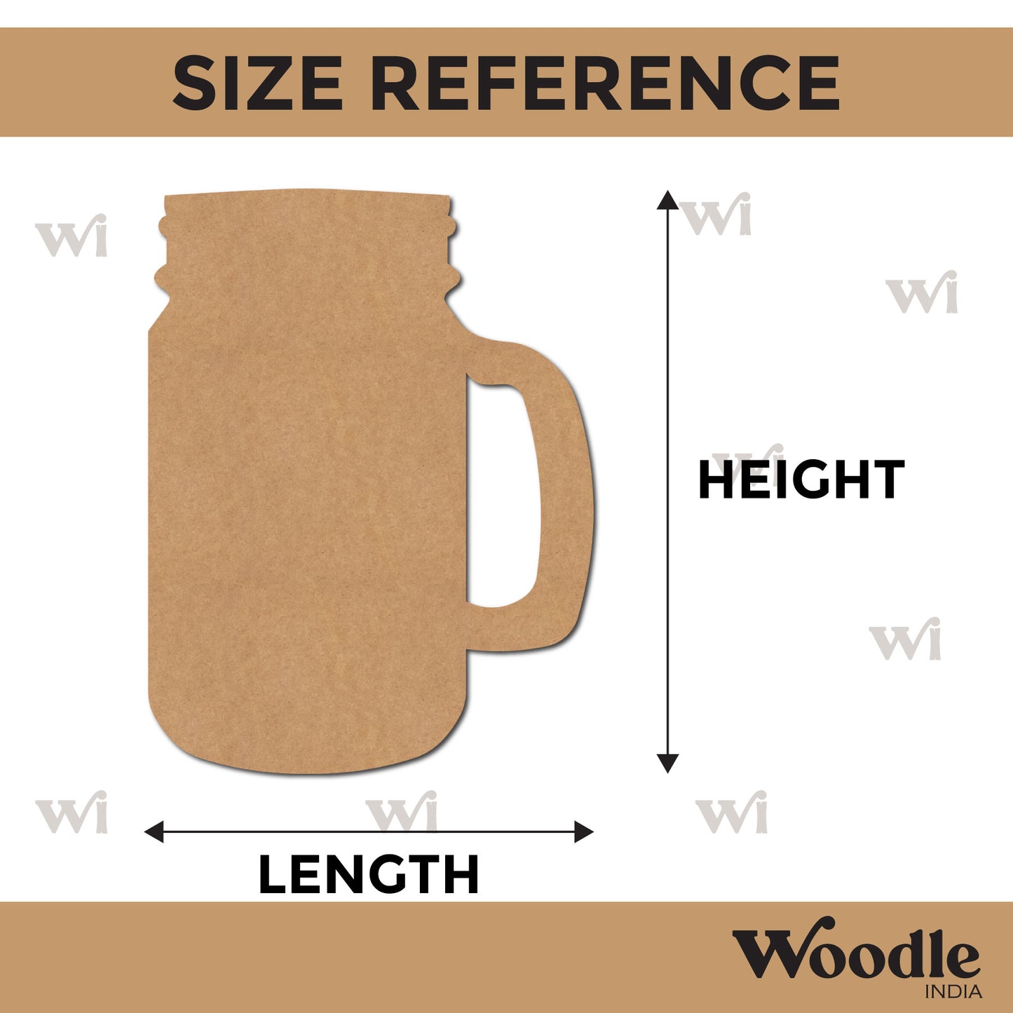 Mason Jar Cutout MDF Design 5