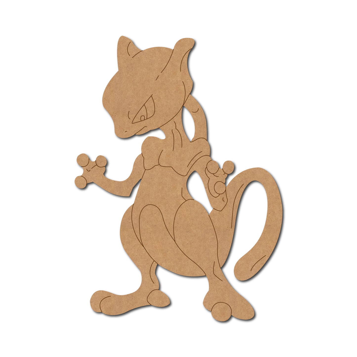 Mewtwo Pokemon Pre Marked MDF Design 2