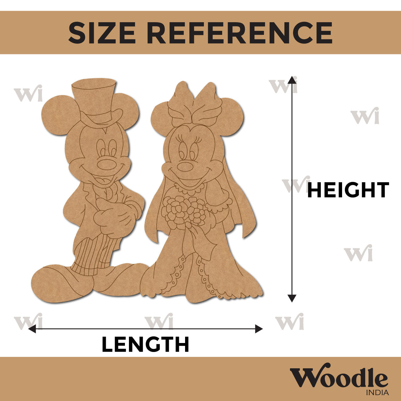 Mickey Mouse Pre Marked MDF Design 3