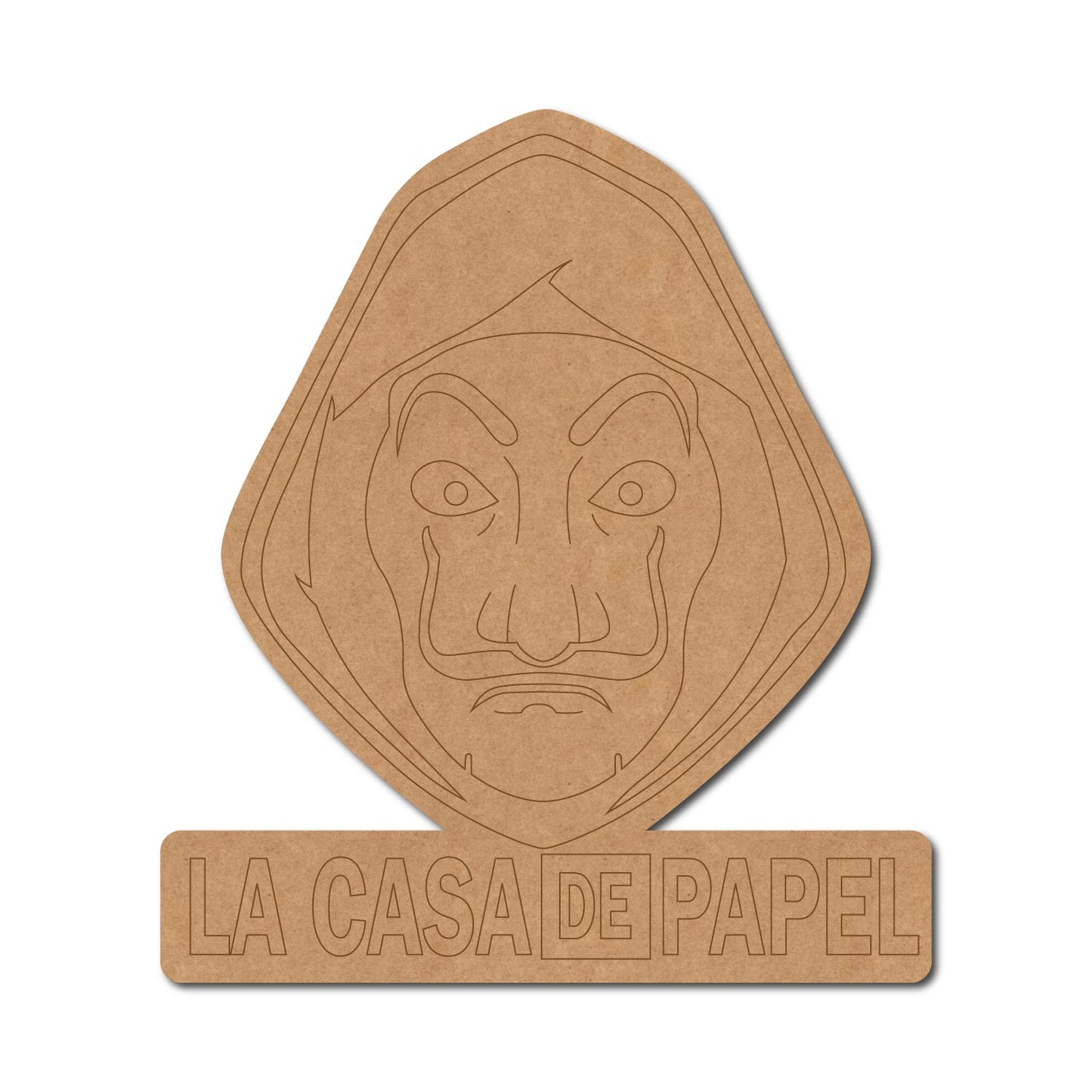 Money Heist Pre Marked Base MDF Design 1