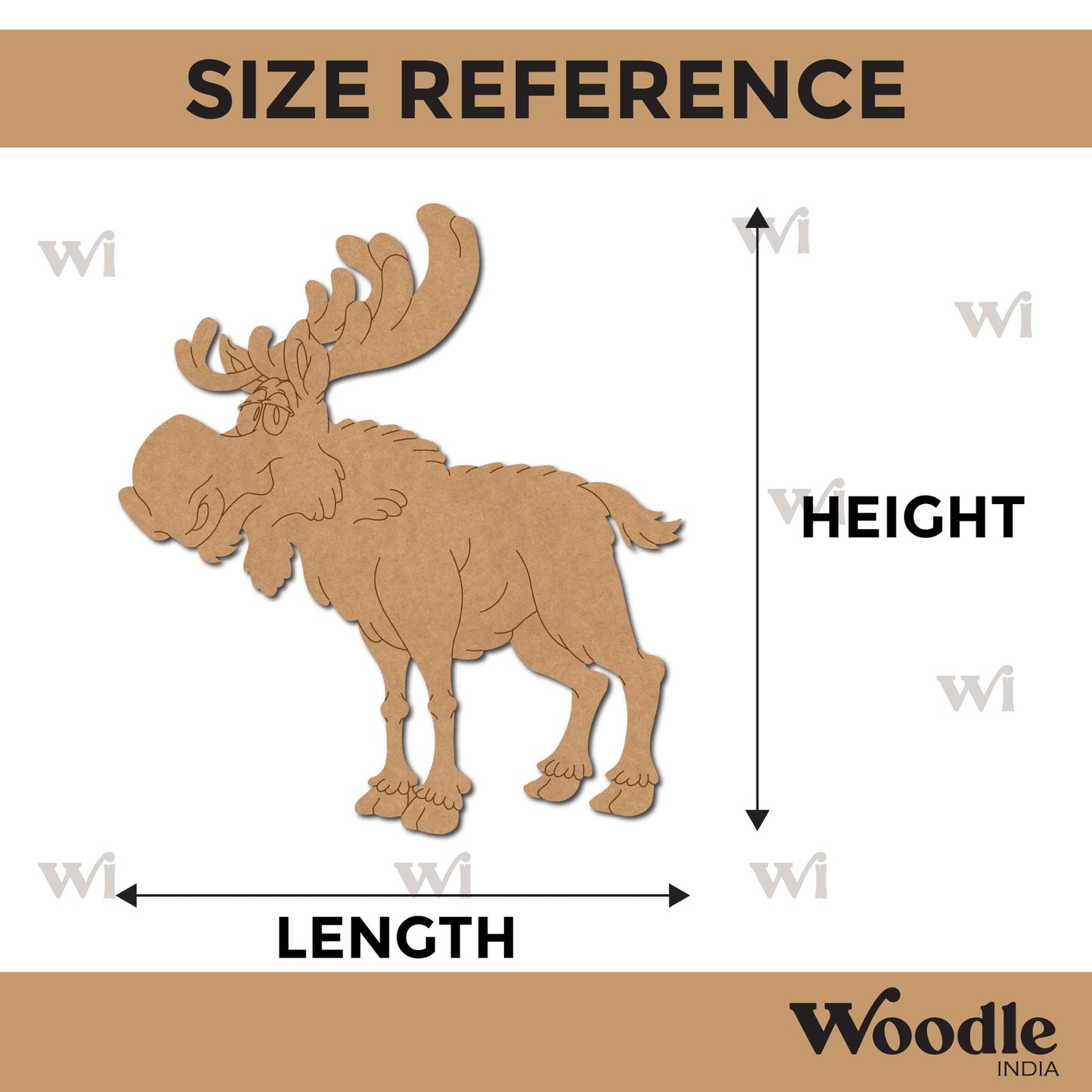 Moose Pre Marked MDF Design 1