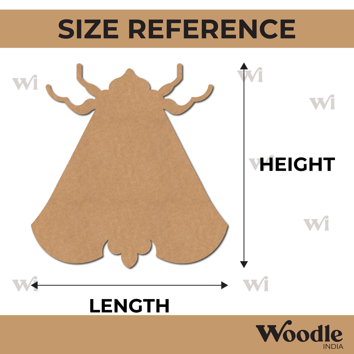 Moth Cutout MDF Design 1
