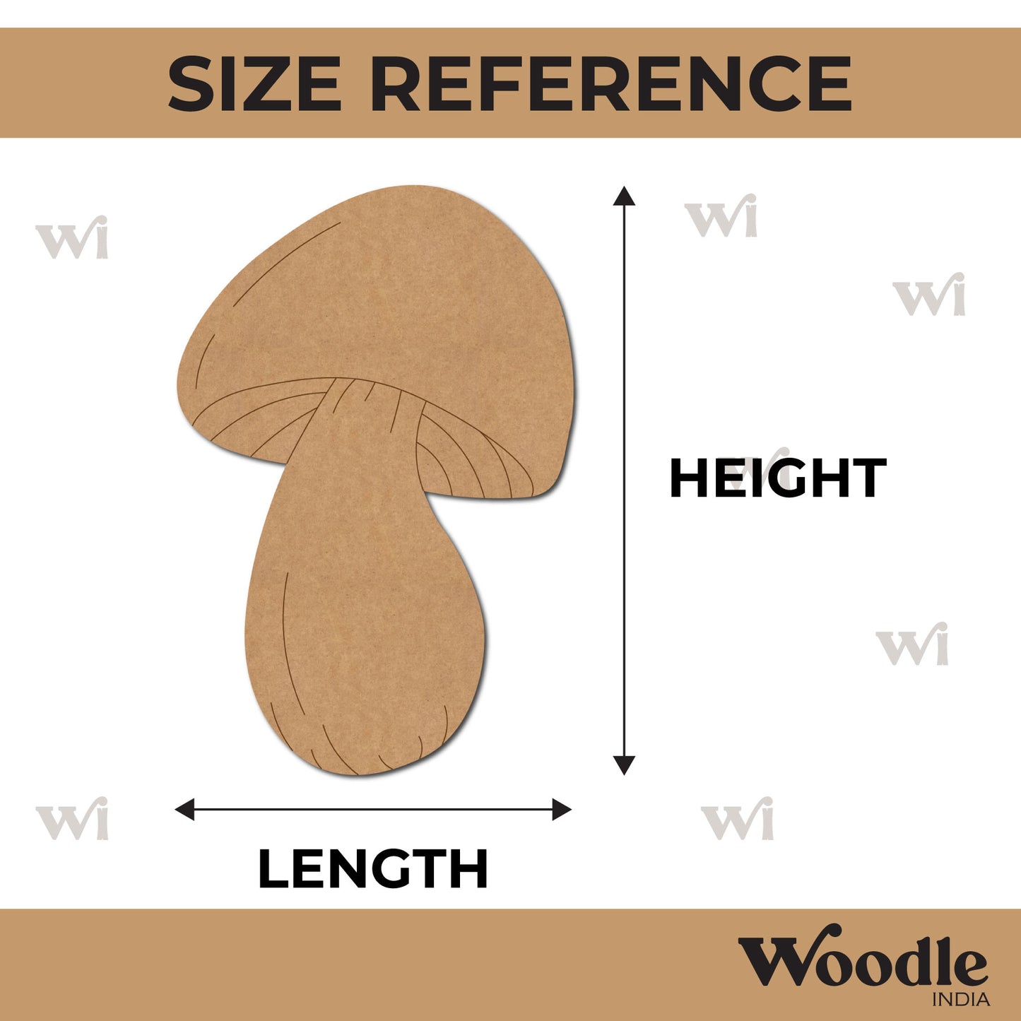 Mushroom Pre Marked MDF Design 4