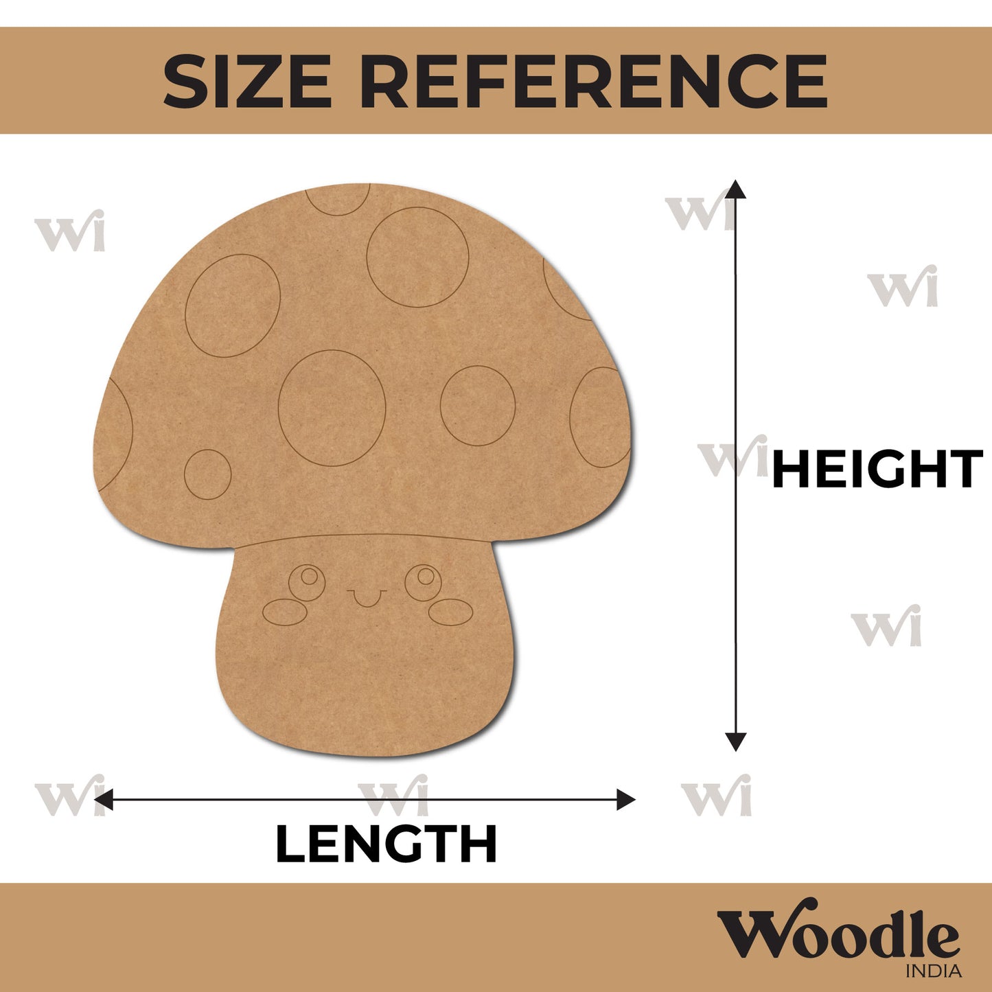 Mushroom Pre Marked MDF Design 5