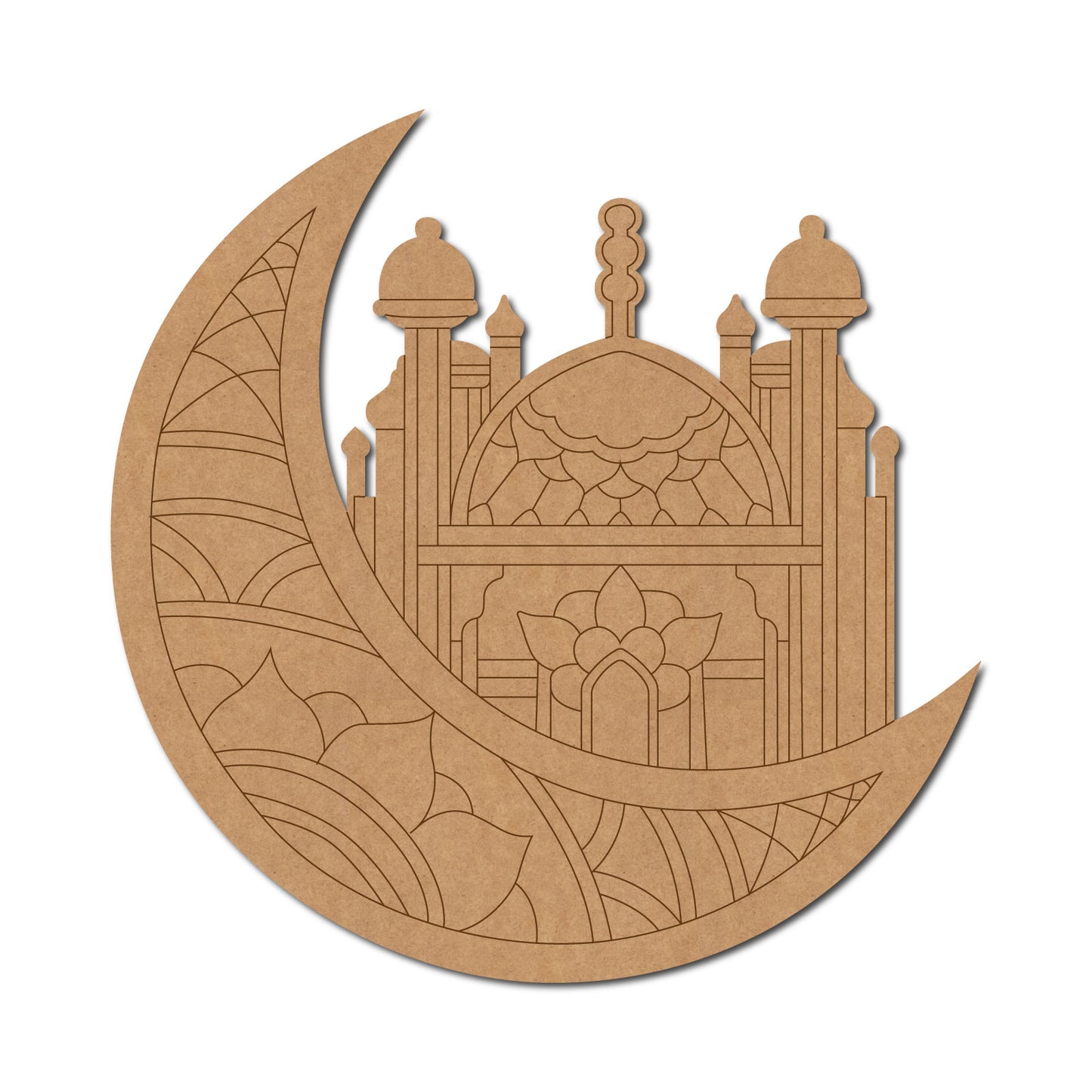 Muslim Masjid Pre Marked Base MDF Design 1