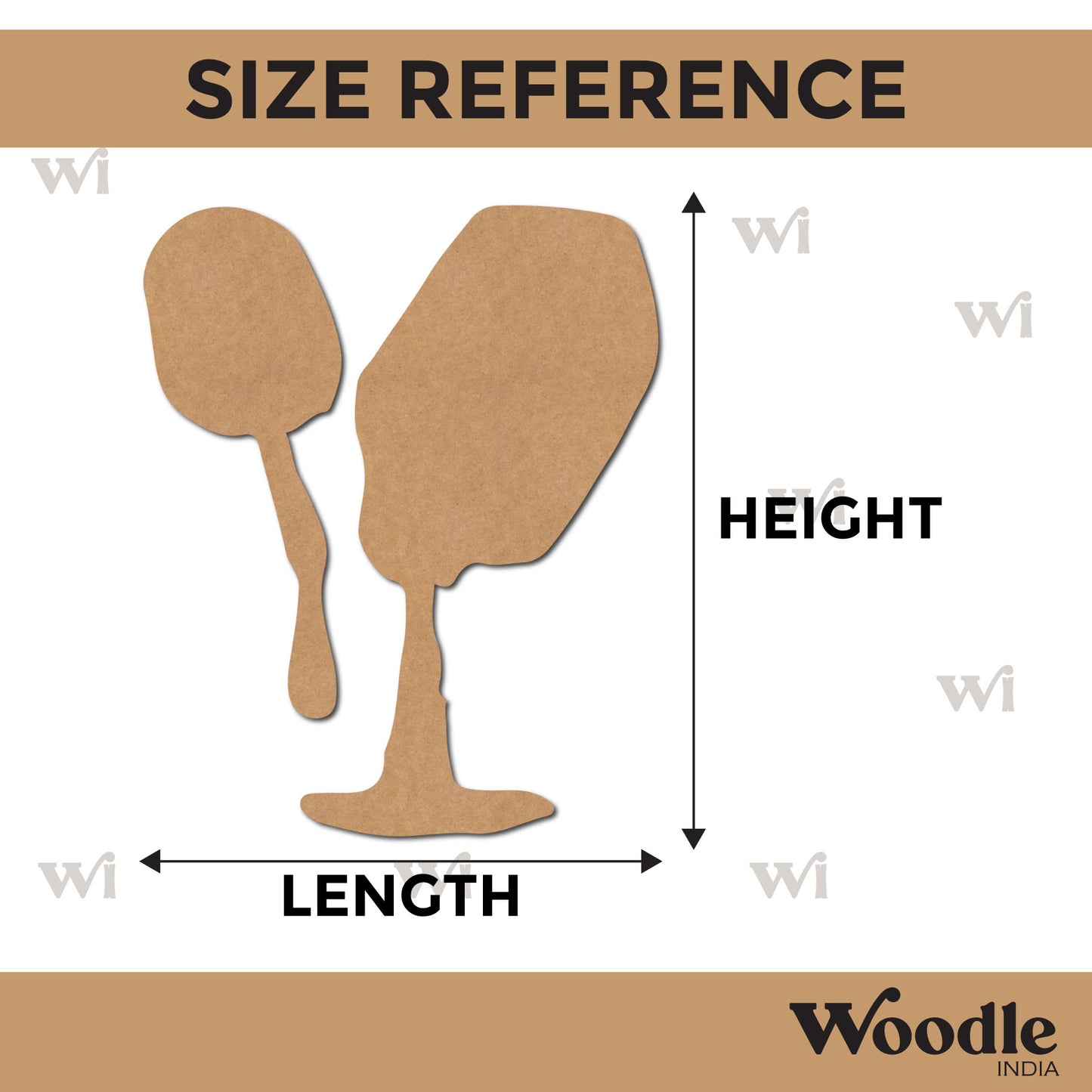 Nail Polish Cutout MDF Design Size