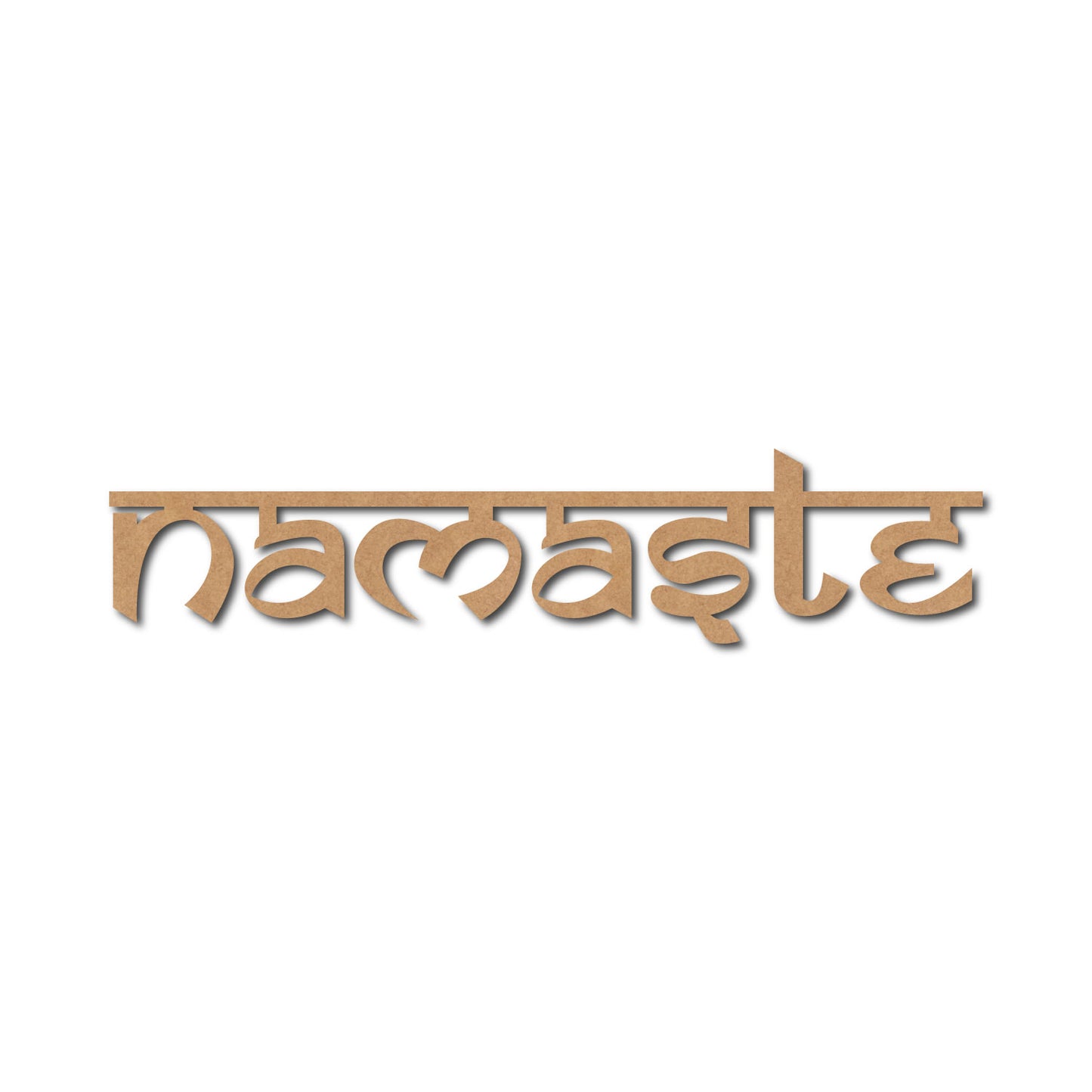 Namaste Text Cutout MDF Design 1