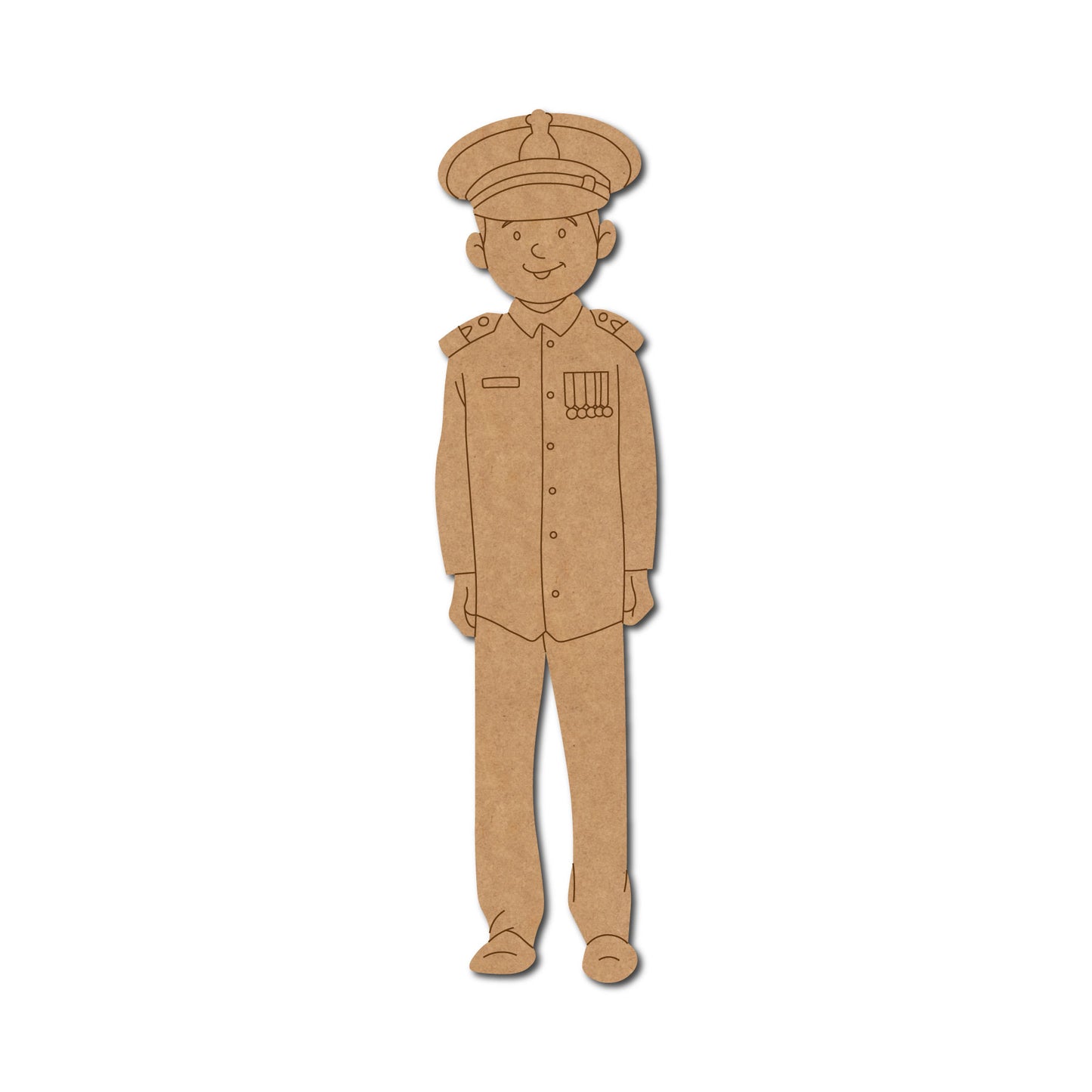 Navy Pilot Man Pre Marked MDF Design 1