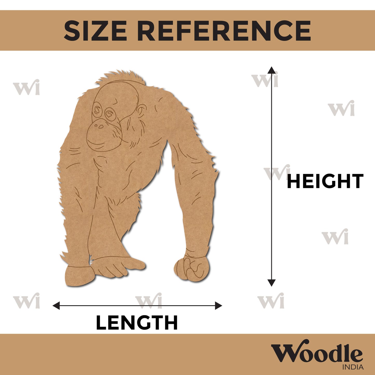 Orangutan Pre Marked MDF Design 1