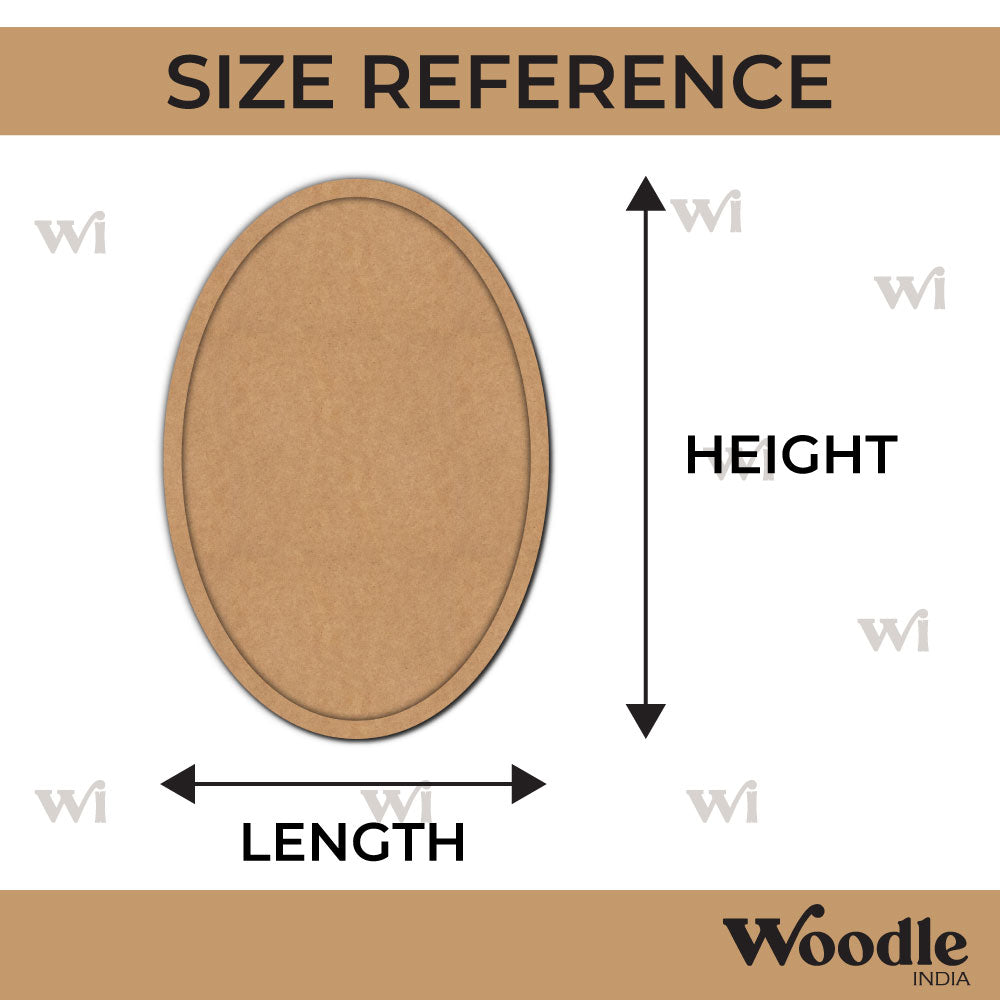 Oval Frame MDF Design 1