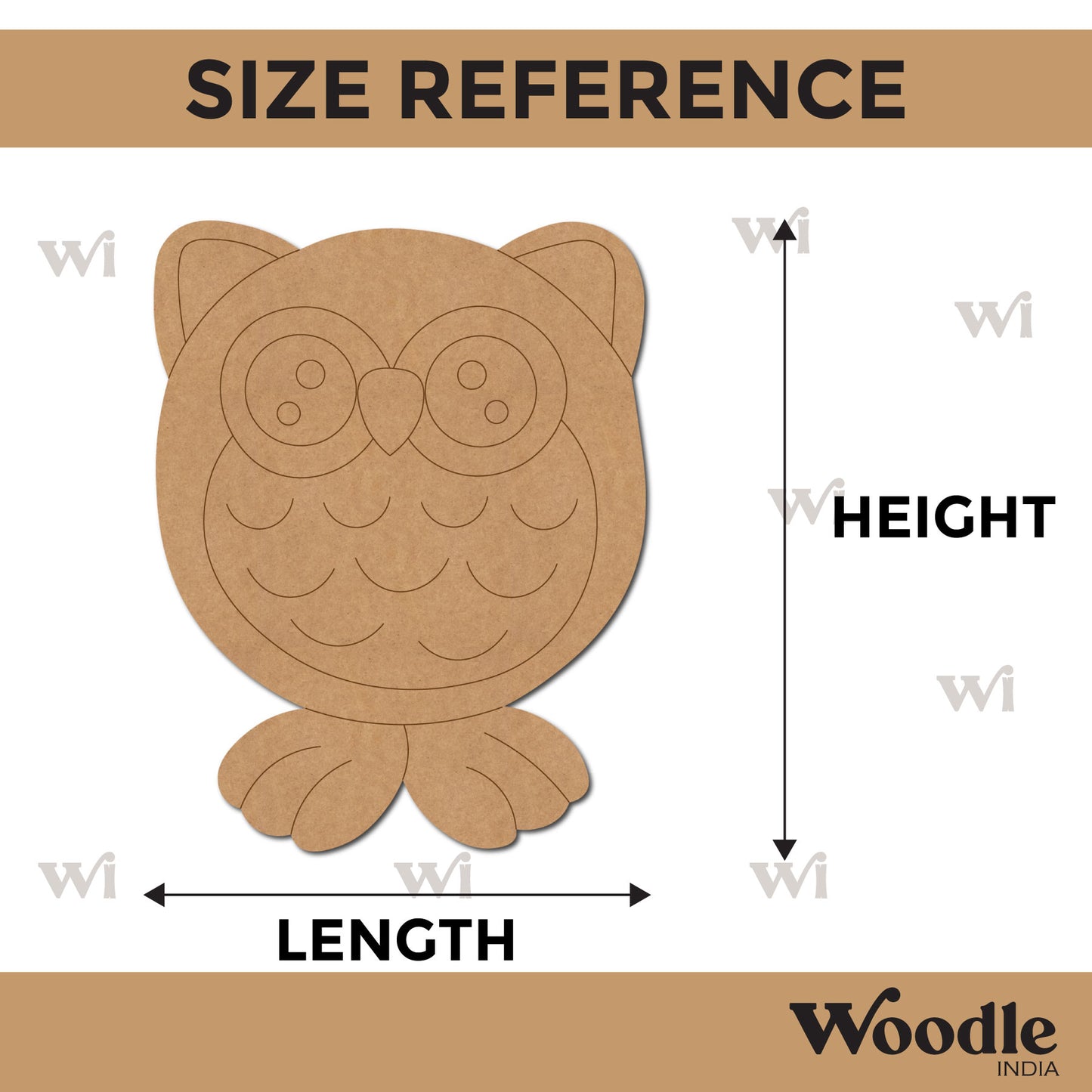 Owl Pre Marked MDF Design 20